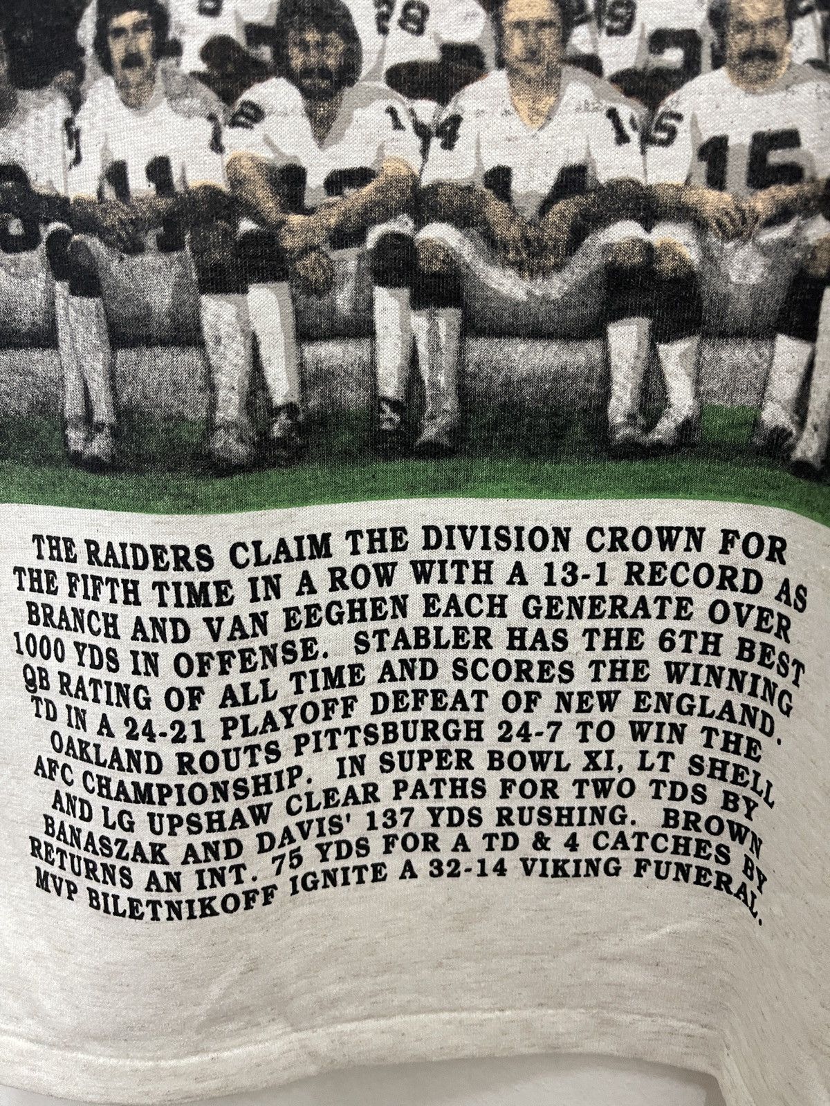 NFL × Vintage vintage raiders 3/4 world champion super bowl promo shirt Size US L / EU 52-54 / 3 - 13 Thumbnail