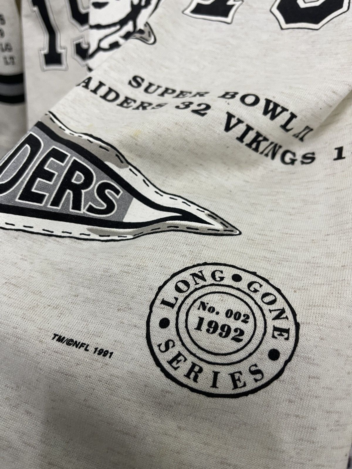 NFL × Vintage vintage raiders 3/4 world champion super bowl promo shirt Size US L / EU 52-54 / 3 - 6 Thumbnail