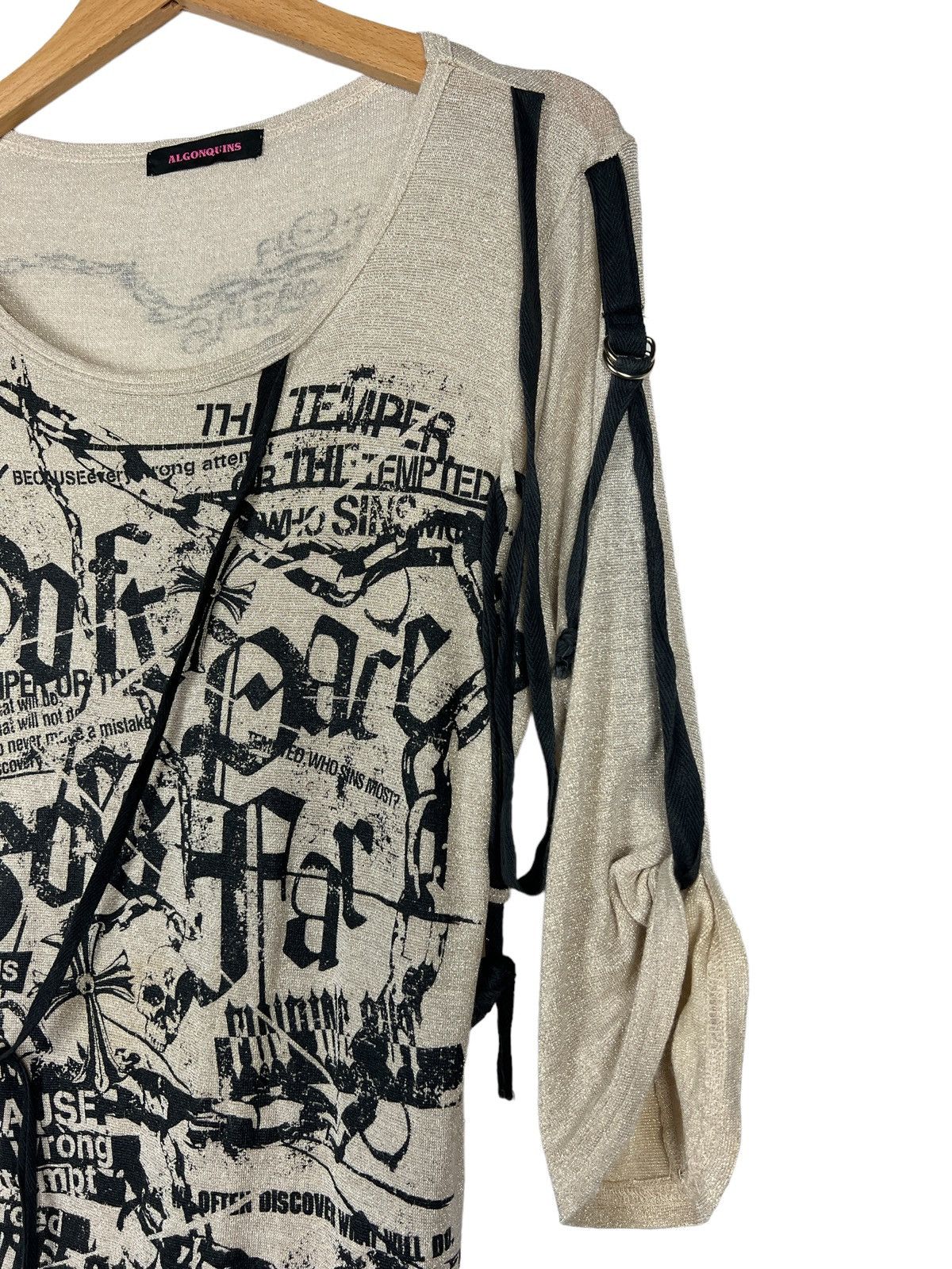 Japanese Brand Algonquins 🇯🇵 Bondage Seditionaries Tops Size S / US 4 / IT 40 - 4 Thumbnail