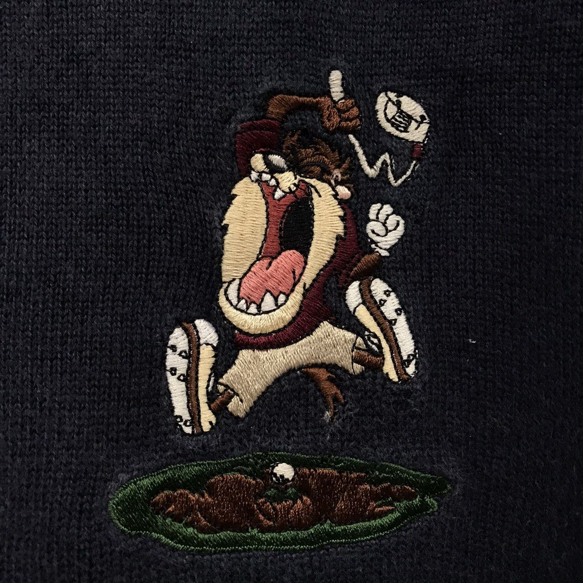 Cartoon Network × Disney × Warner Bros Vintage Looney Tunes Sweatshirt Embroidered Tasmanian Devil Size US M / EU 48-50 / 2 - 4 Thumbnail