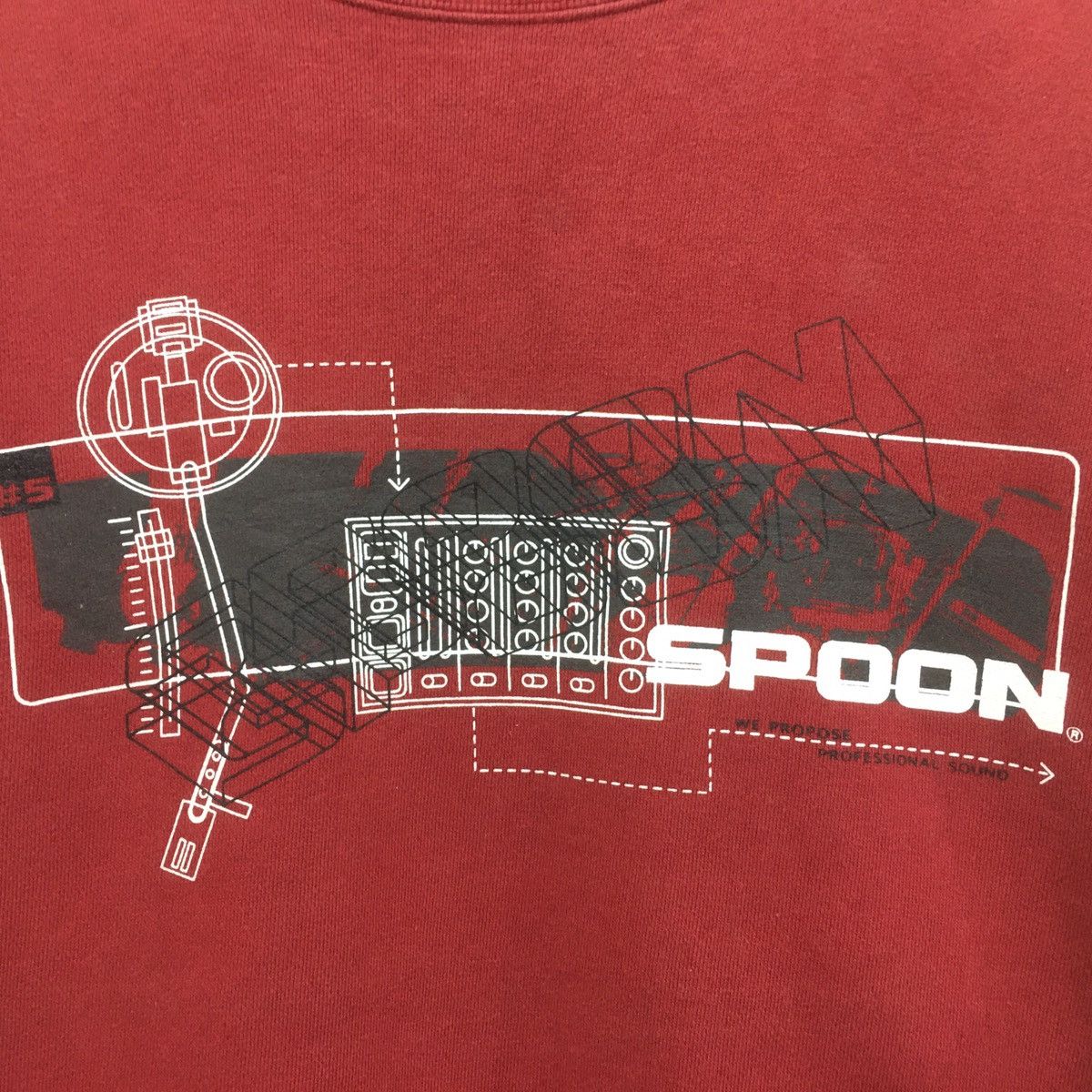 Japanese Brand × Spoon Vintage Spoon Crewneck Sweatshirt Biglogo Size US L / EU 52-54 / 3 - 4 Thumbnail