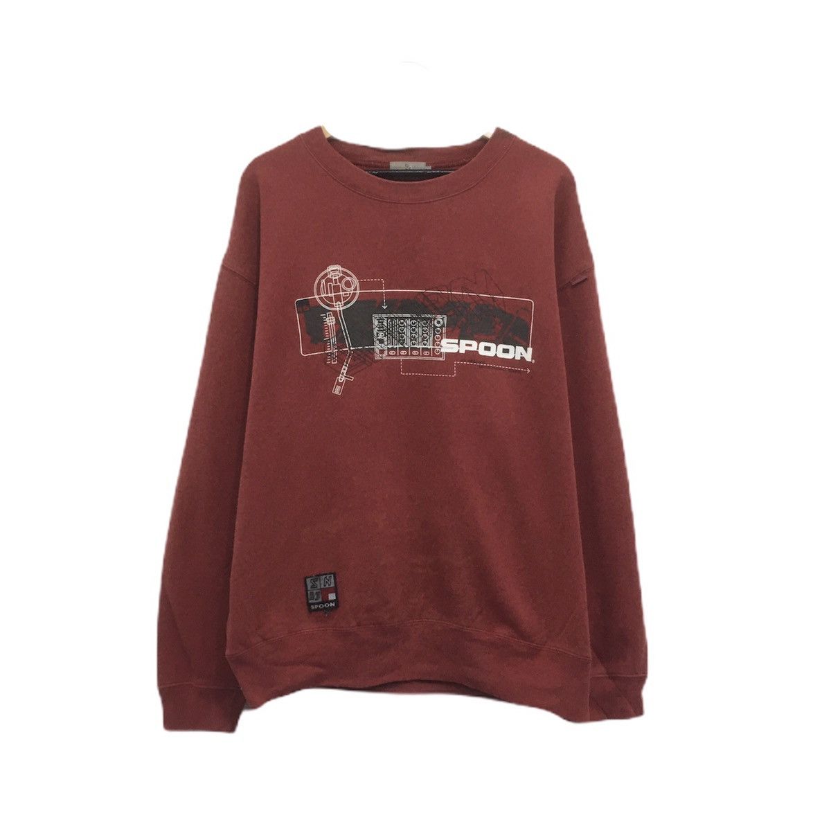 Japanese Brand × Spoon Vintage Spoon Crewneck Sweatshirt Biglogo Size US L / EU 52-54 / 3 - 1 Thumbnail