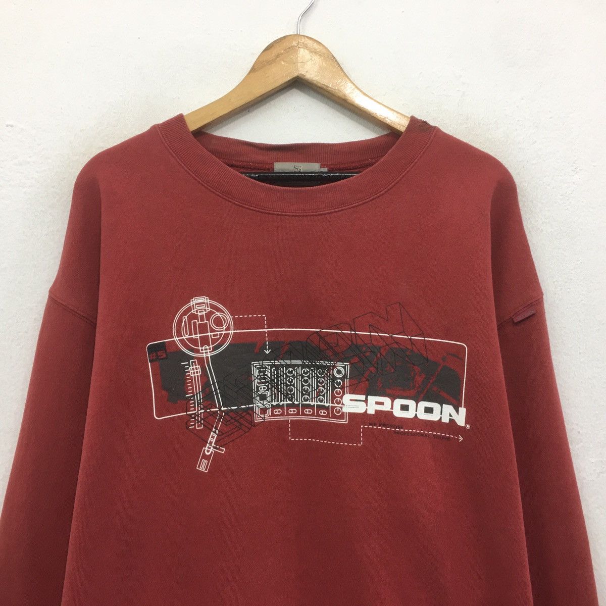 Japanese Brand × Spoon Vintage Spoon Crewneck Sweatshirt Biglogo Size US L / EU 52-54 / 3 - 3 Thumbnail