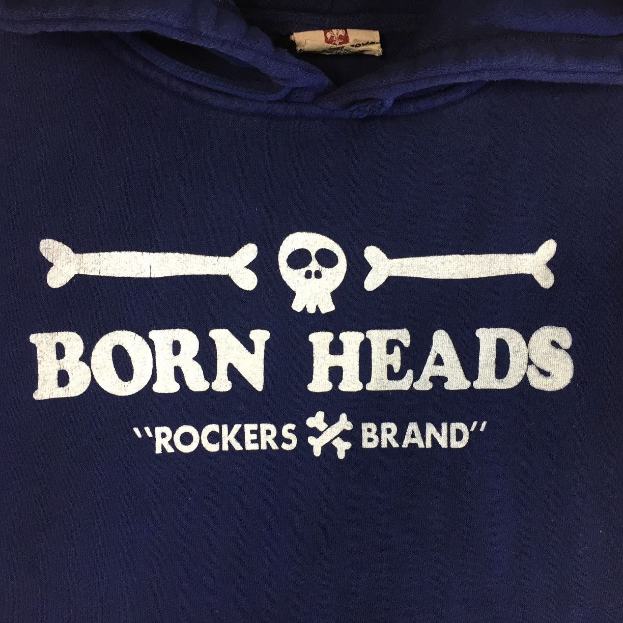 Japanese Brand Vintage Born Heads Hoodie Rockers & Brand Tag Street Groove Size US S / EU 44-46 / 1 - 2 Thumbnail