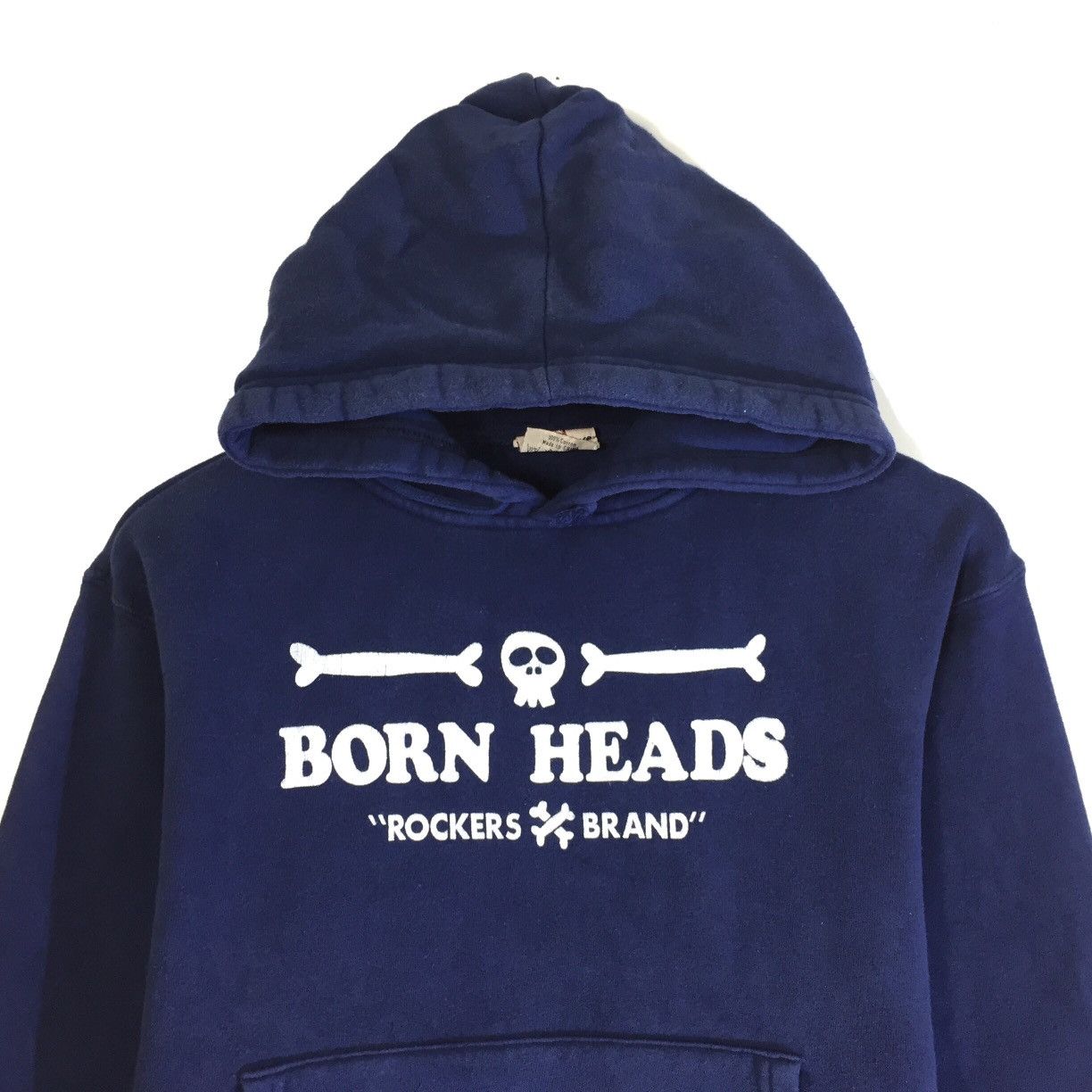 Japanese Brand Vintage Born Heads Hoodie Rockers & Brand Tag Street Groove Size US S / EU 44-46 / 1 - 3 Thumbnail