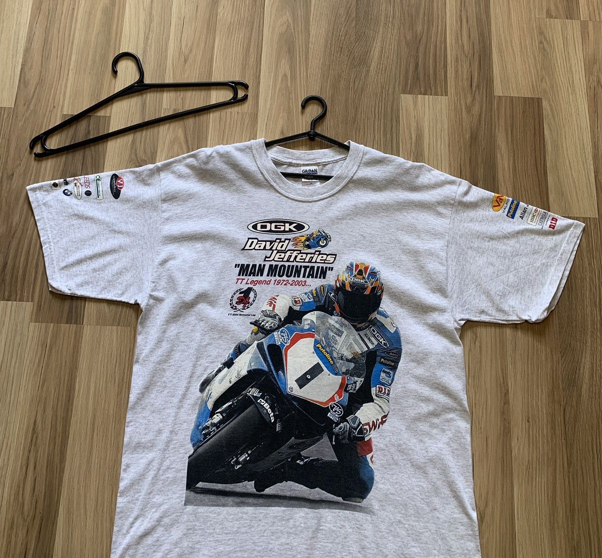 Vintage Vintage 2004 David Jefferies Suzuki GSX R1000 Memorial Tee Size US XL / EU 56 / 4 - 3 Thumbnail