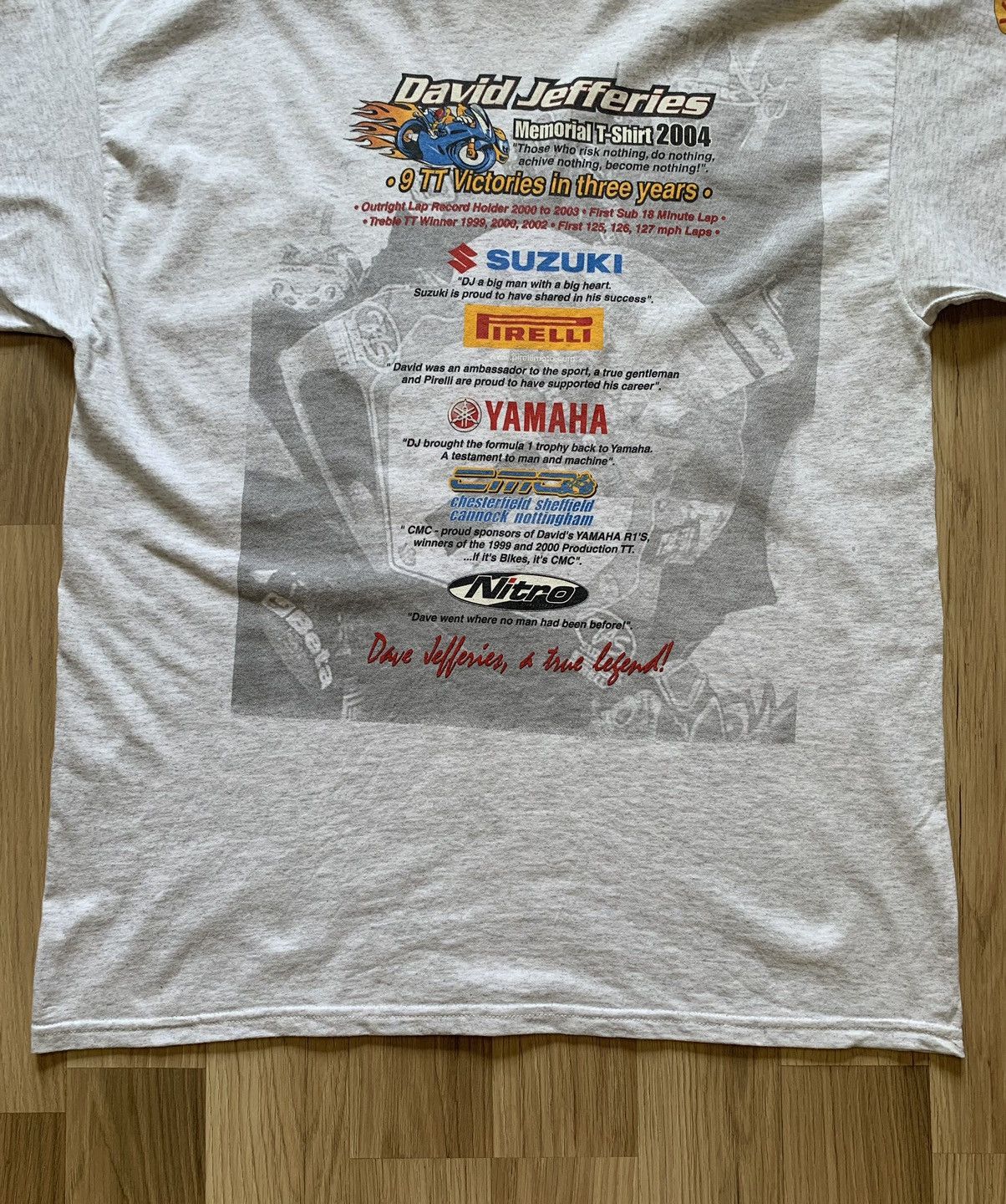Vintage Vintage 2004 David Jefferies Suzuki GSX R1000 Memorial Tee Size US XL / EU 56 / 4 - 20 Thumbnail