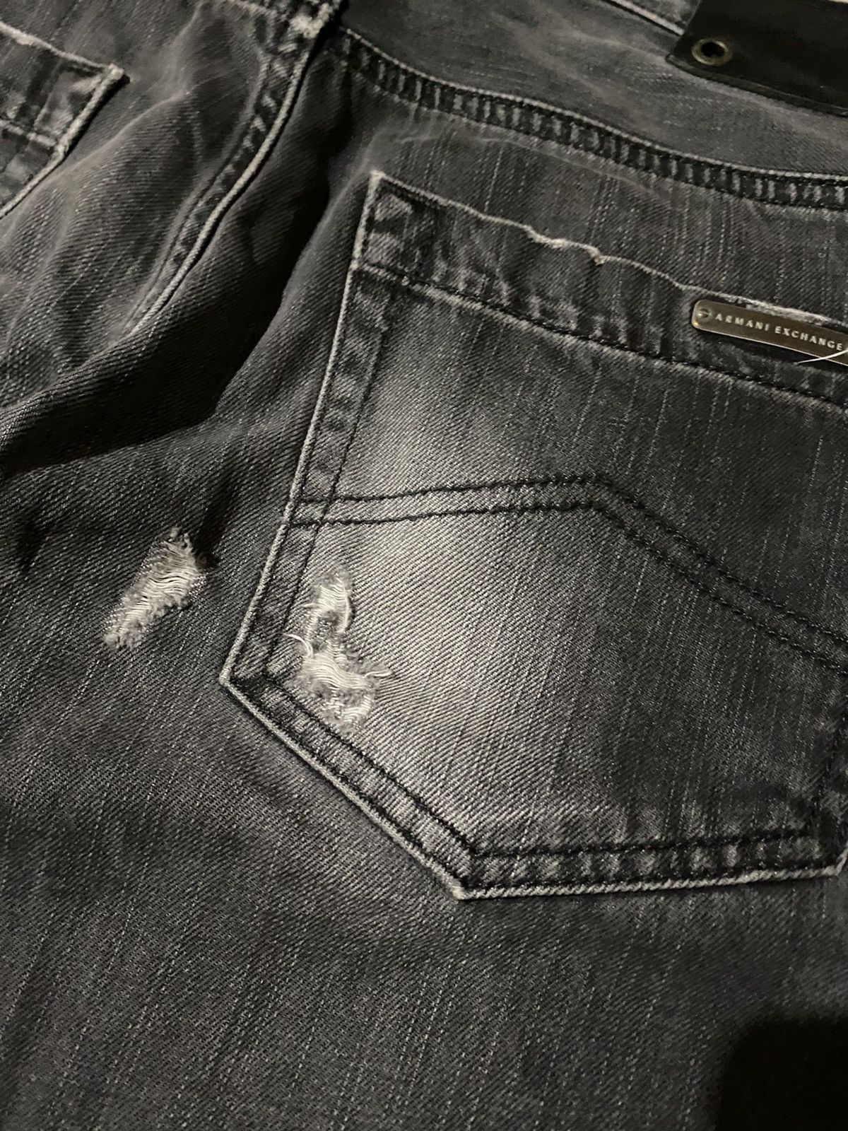 Armani Exchange × Japanese Brand 💥Armani Exchange Distressed Denim Size US 32 / EU 48 - 8 Thumbnail