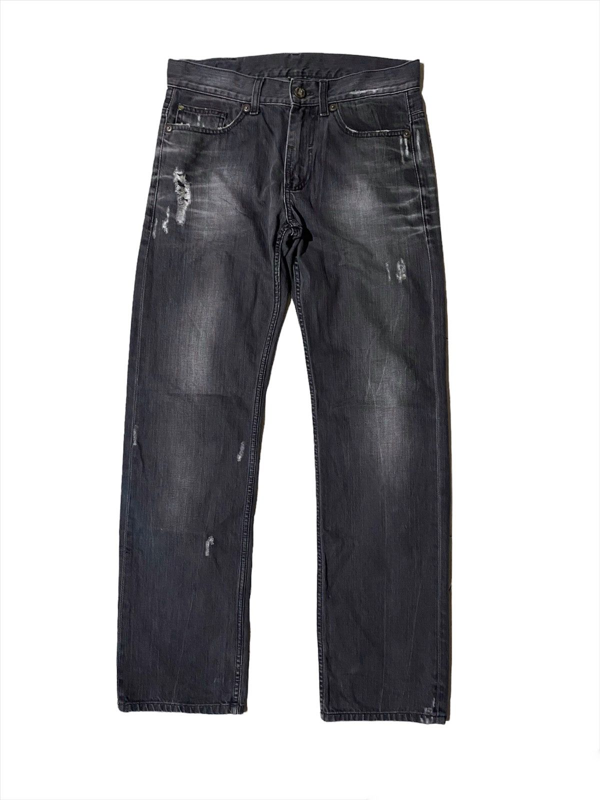Armani Exchange × Japanese Brand 💥Armani Exchange Distressed Denim Size US 32 / EU 48 - 1 Thumbnail