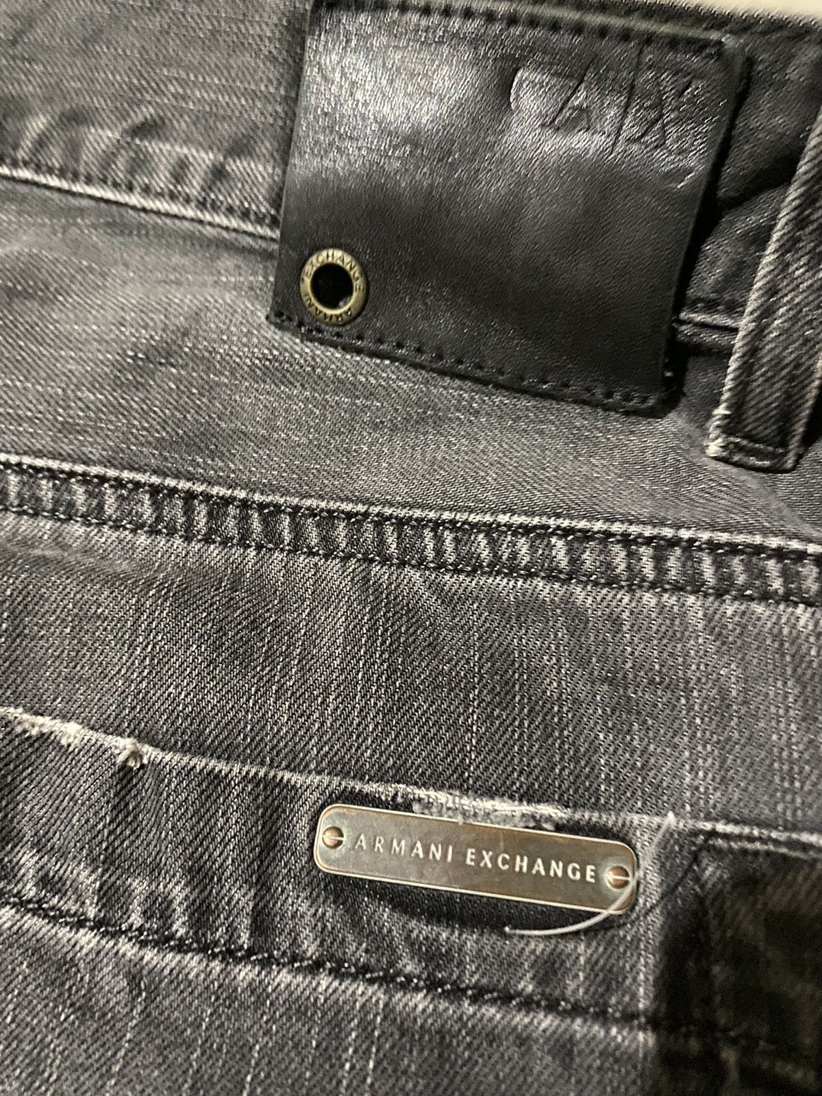 Armani Exchange × Japanese Brand 💥Armani Exchange Distressed Denim Size US 32 / EU 48 - 9 Thumbnail