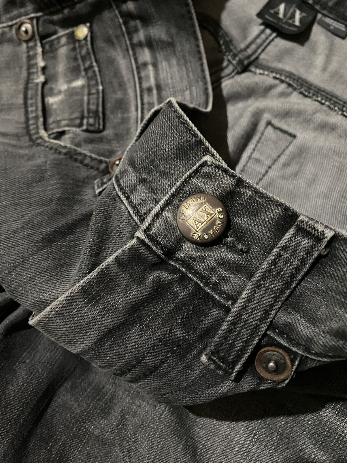 Armani Exchange × Japanese Brand 💥Armani Exchange Distressed Denim Size US 32 / EU 48 - 7 Thumbnail
