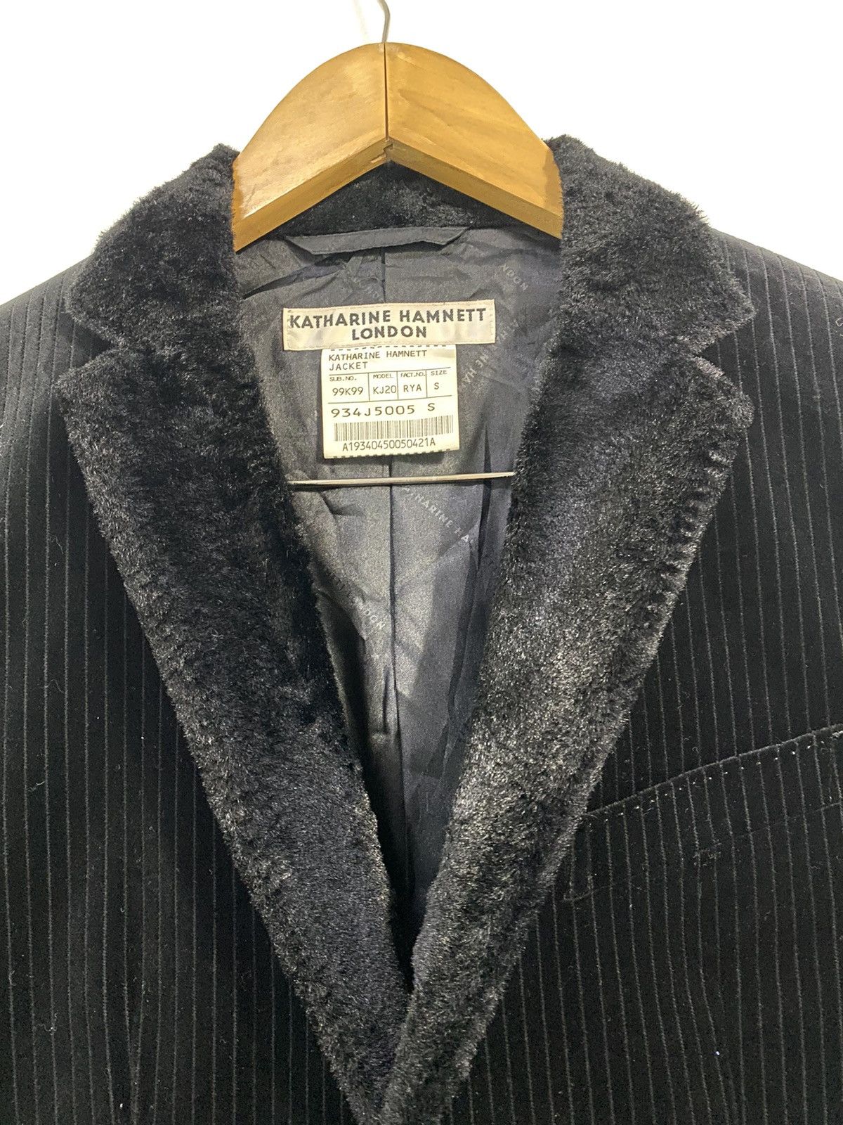 Katharine Hamnett London Katharine Hamnett London Stripe Velvet Suit Jacket Design Size US S / EU 44-46 / 1 - 4 Thumbnail