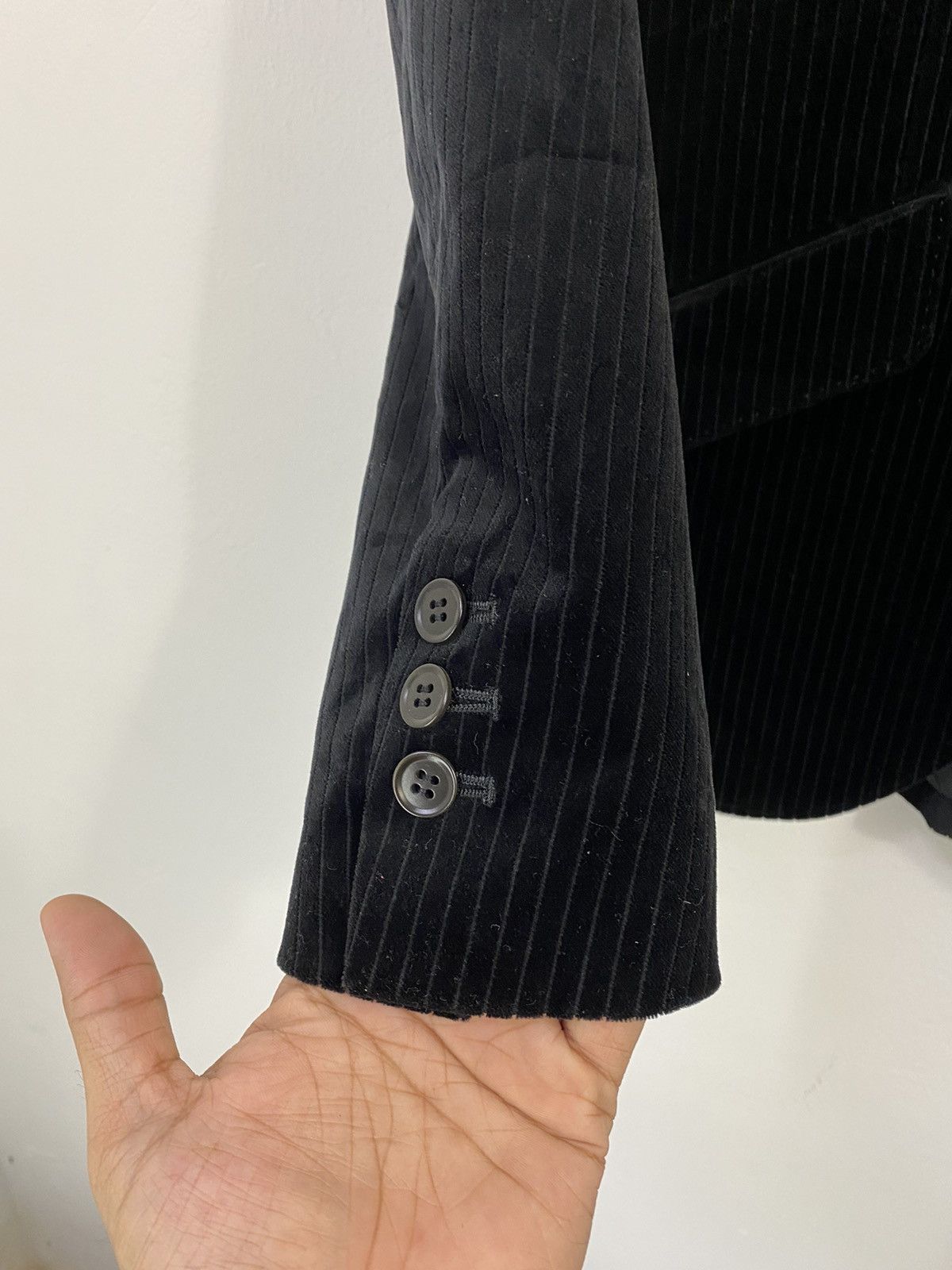 Katharine Hamnett London Katharine Hamnett London Stripe Velvet Suit Jacket Design Size US S / EU 44-46 / 1 - 6 Thumbnail