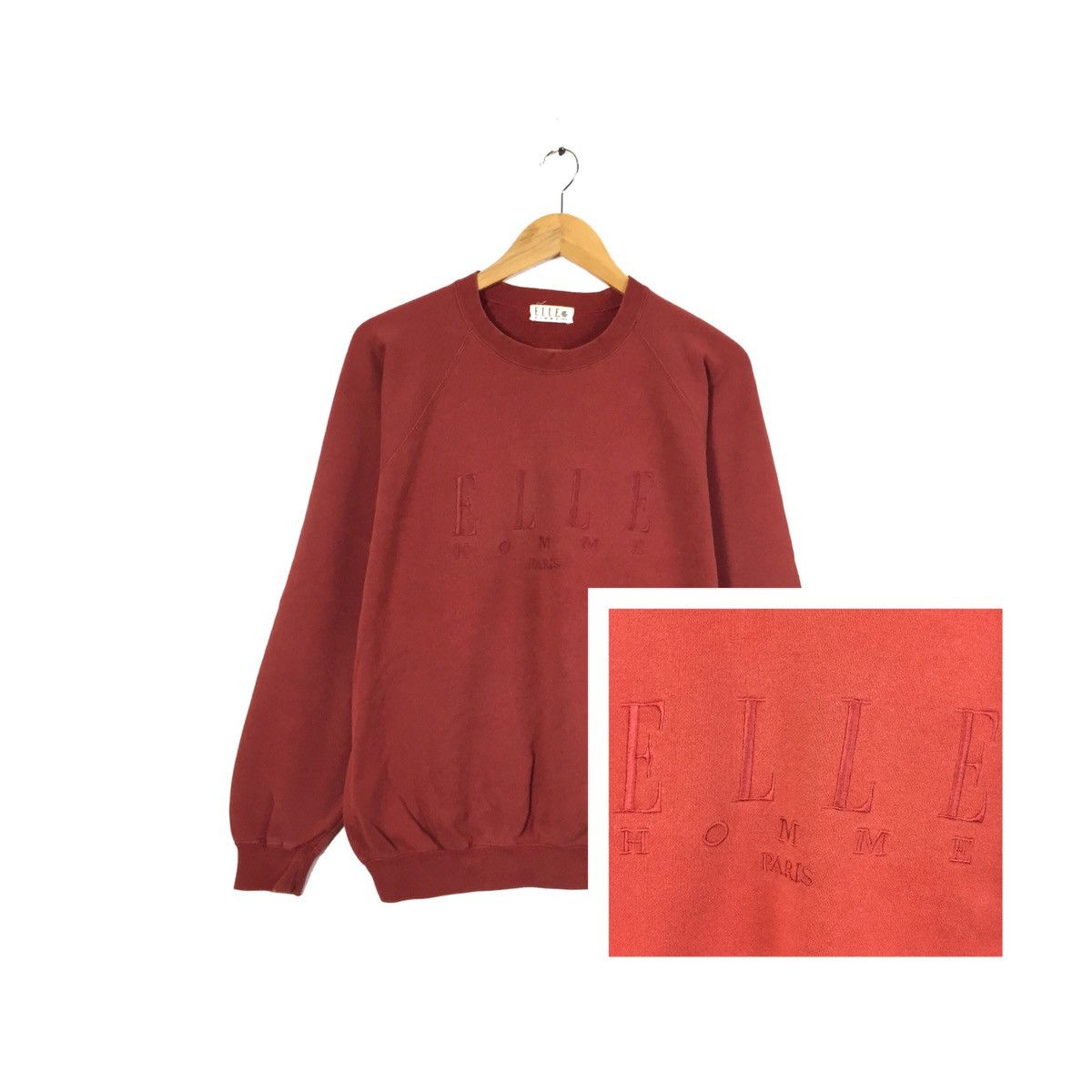 Vintage Vintage ELLE Sweatshirt Embroidery Spellout ELLE HommeParis Size US M / EU 48-50 / 2 - 1 Thumbnail