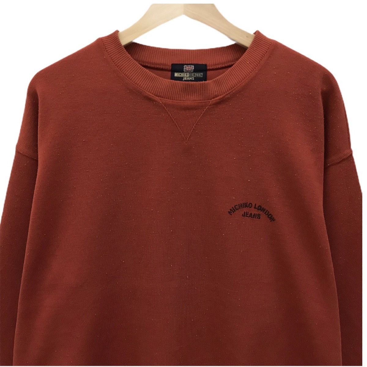 Japanese Brand × Michiko Koshino London × Vintage Michiko London Sweatshirt Crewneck BigLogo Embroidery Size US L / EU 52-54 / 3 - 5 Thumbnail