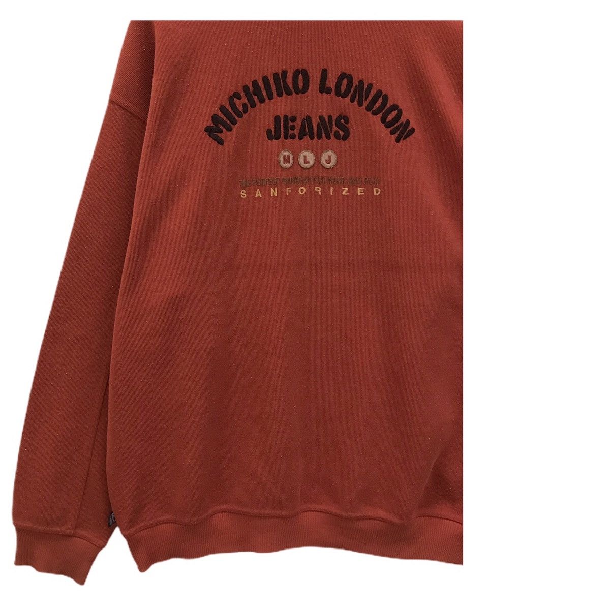 Japanese Brand × Michiko Koshino London × Vintage Michiko London Sweatshirt Crewneck BigLogo Embroidery Size US L / EU 52-54 / 3 - 3 Thumbnail