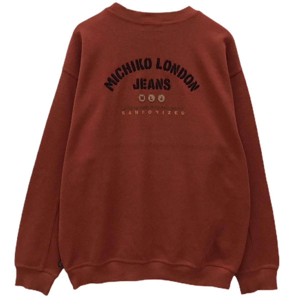 Japanese Brand × Michiko Koshino London × Vintage Michiko London Sweatshirt Crewneck BigLogo Embroidery Size US L / EU 52-54 / 3 - 1 Thumbnail