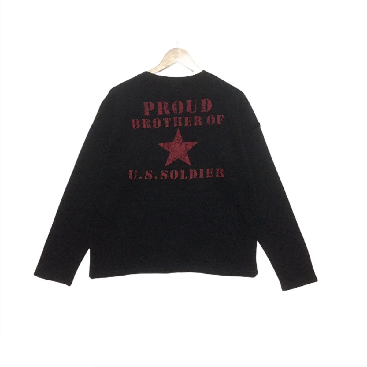Avirex × Vintage Vintage Avirex Proud Brother Of US Soldier Sweatshirt Size US M / EU 48-50 / 2 - 2 Thumbnail