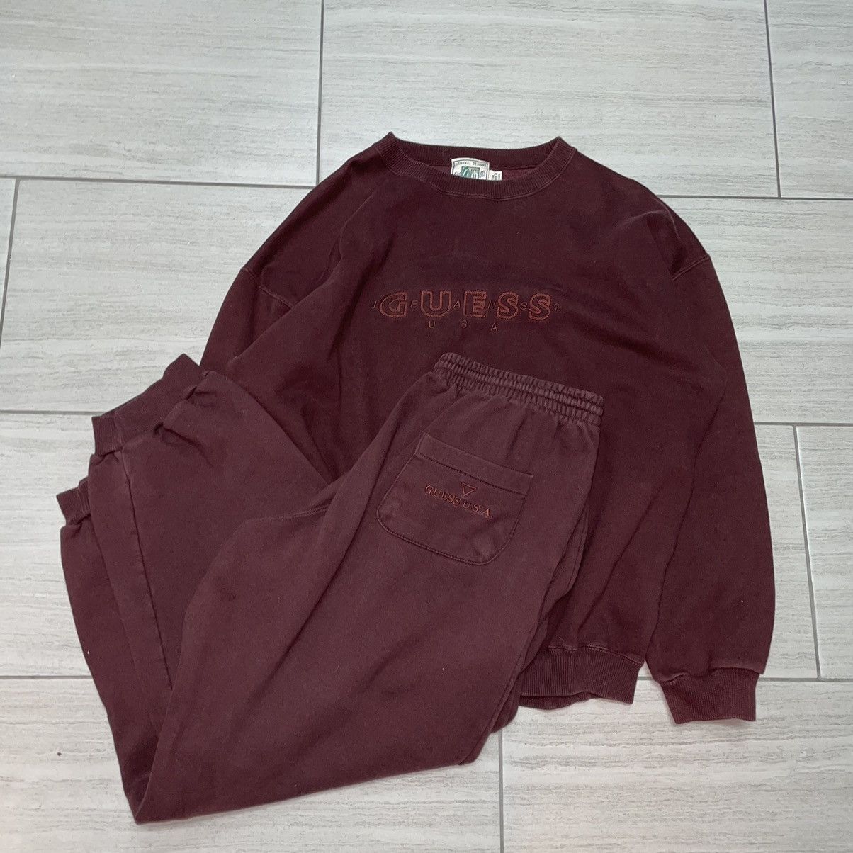 Guess × Vintage Guess Vintage Sweatsuit XXL Size US XXL / EU 58 / 5 - 1 Thumbnail