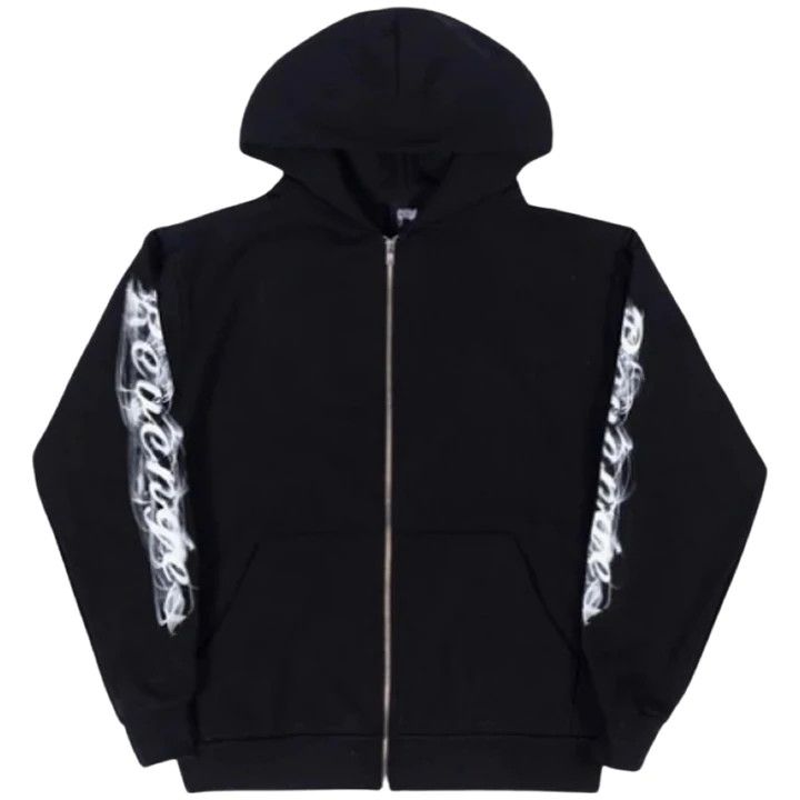 image of Revenge Smoke Zip-Up Black, Men's (Size Small)