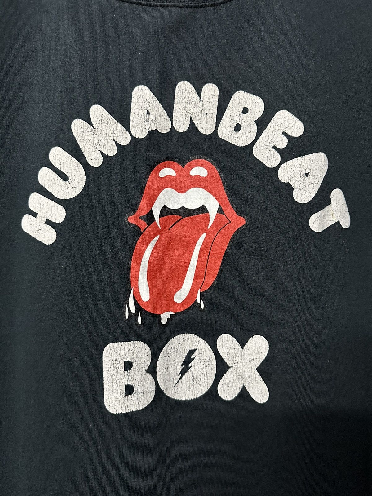 Japanese Brand × The Rolling Stones × Vintage Vintage Humanbeat Rolling Stones Box Tek One Faded Tee Size US L / EU 52-54 / 3 - 2 Thumbnail
