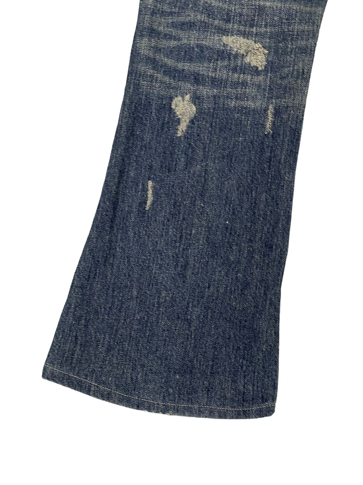 Japanese Brand Flare Jeans Vanquish Japan Distress Denim Boot Cut 12🟦 Size US 29 - 16 Thumbnail