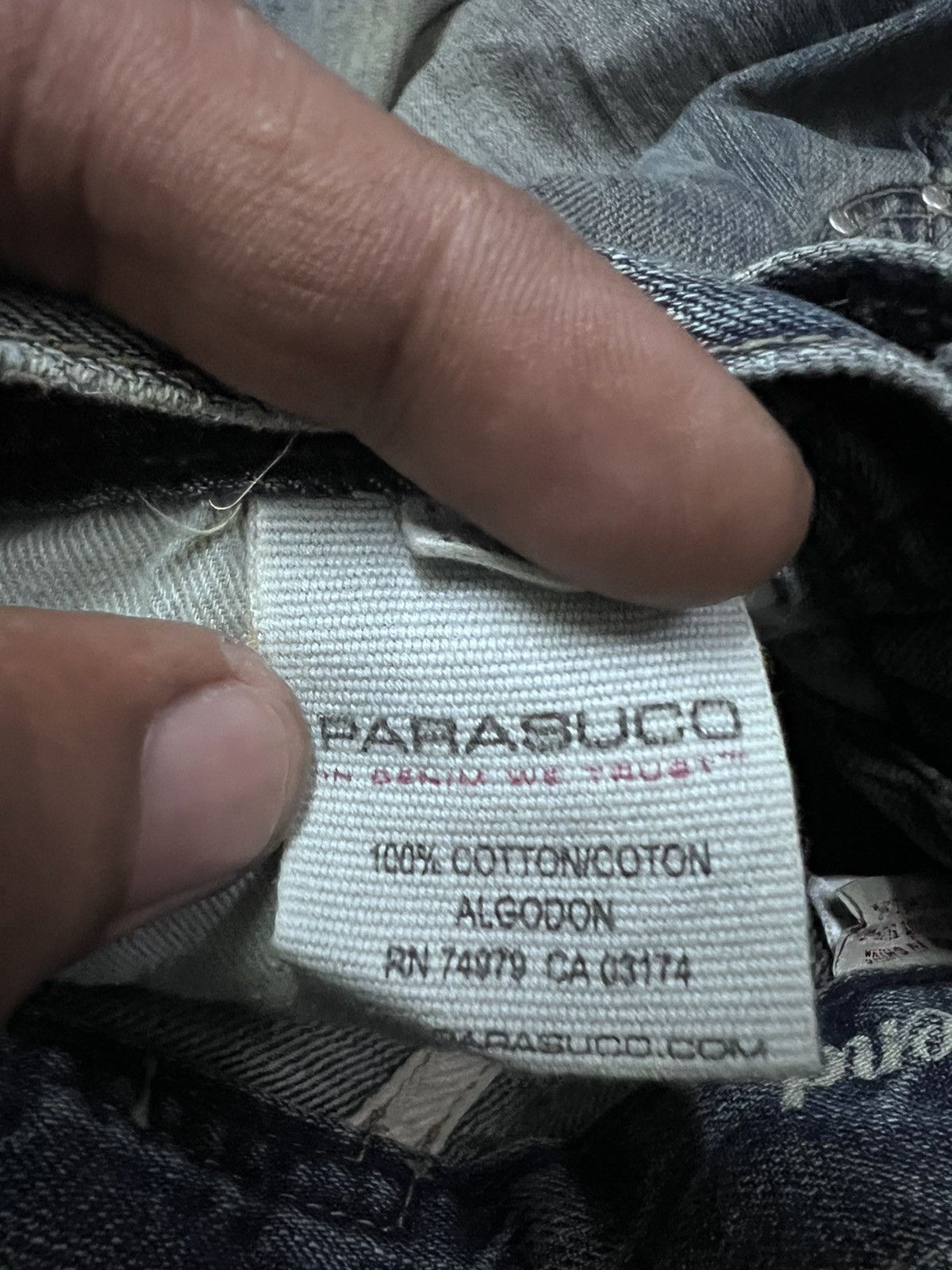 Japanese Brand FLARED🔥PARASUCO DISTRESSED DENIM PANT Size US 32 / EU 48 - 11 Thumbnail
