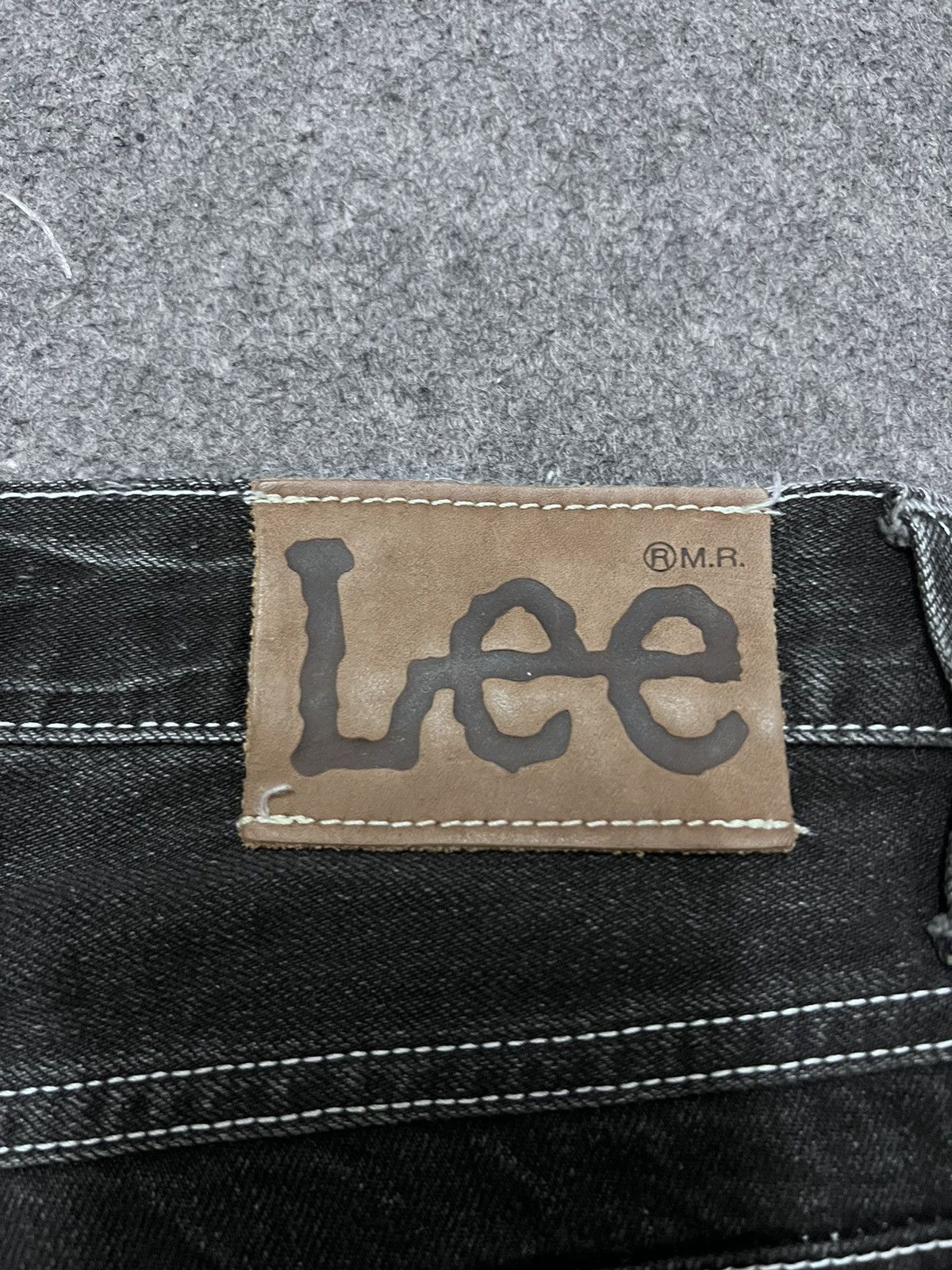 Japanese Brand FLARED🔥LEE RIDERS BLACK FADED TWIST DENIM PANT Size US 32 / EU 48 - 10 Thumbnail
