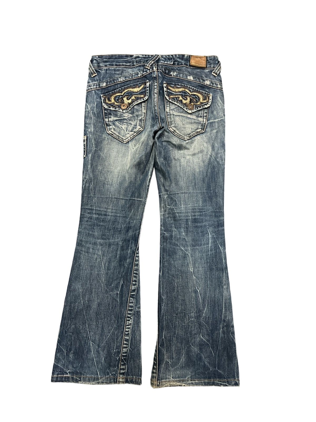Japanese Brand FLARED🔥DRIVE JEANS DISTRESSED DENIM PANT Size US 29 - 6 Thumbnail