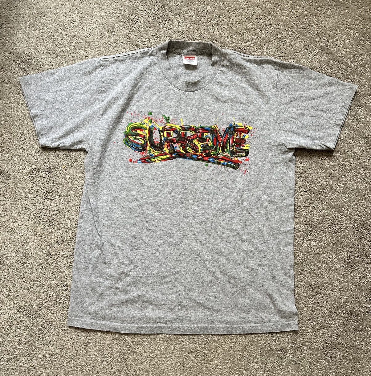 Supreme Paint Logo Tee | Grailed