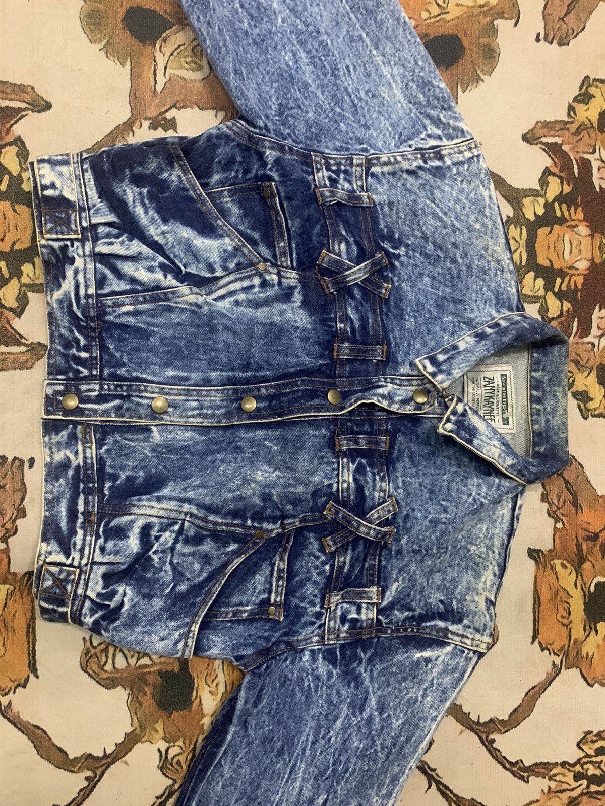 Japanese Brand RARE ACID WASH DENIM JACKET Size US M / EU 48-50 / 2 - 10 Thumbnail