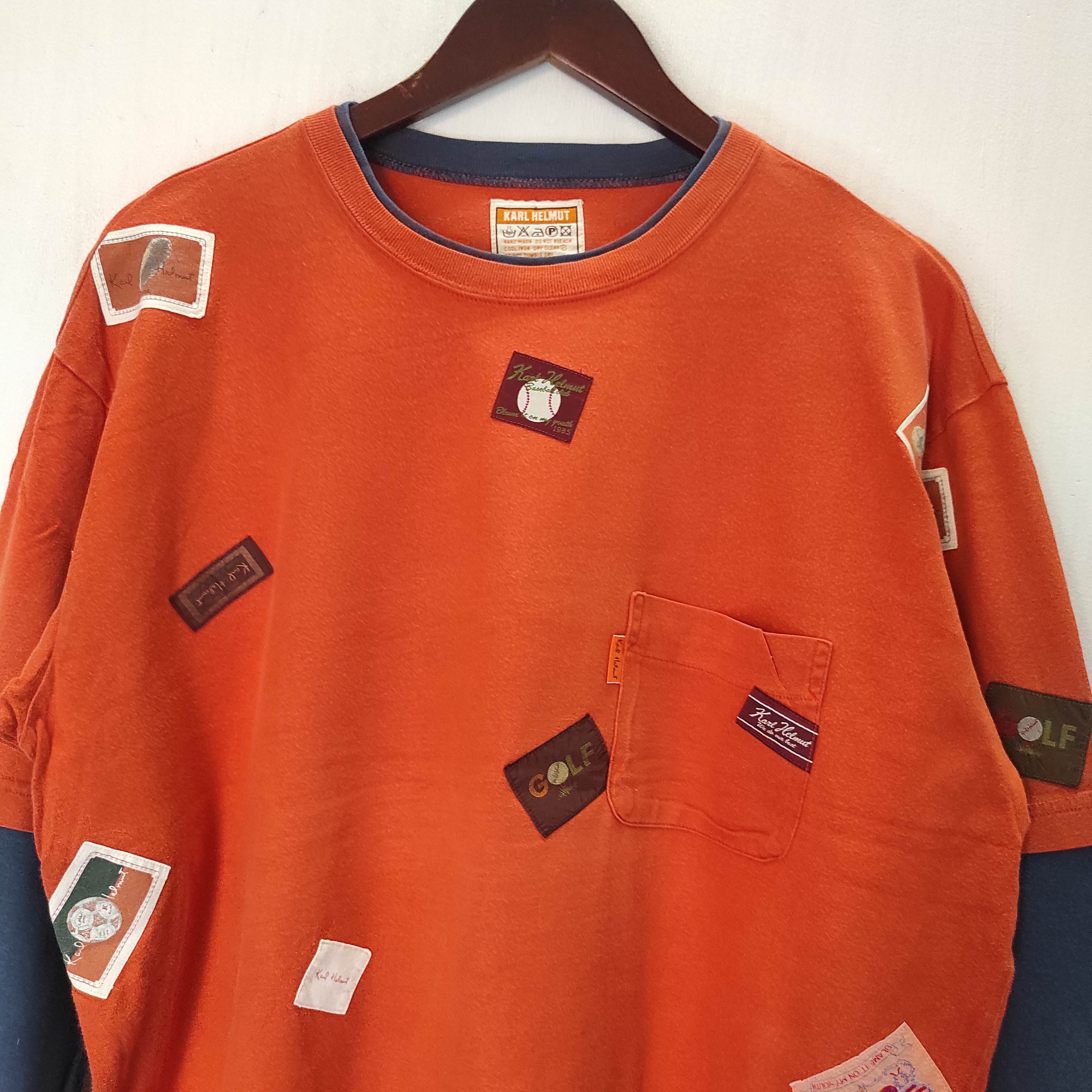 Karl Helmut × Vintage Vintage Karl Helmut Longsleeve pocket Logo Patches Size US L / EU 52-54 / 3 - 2 Thumbnail
