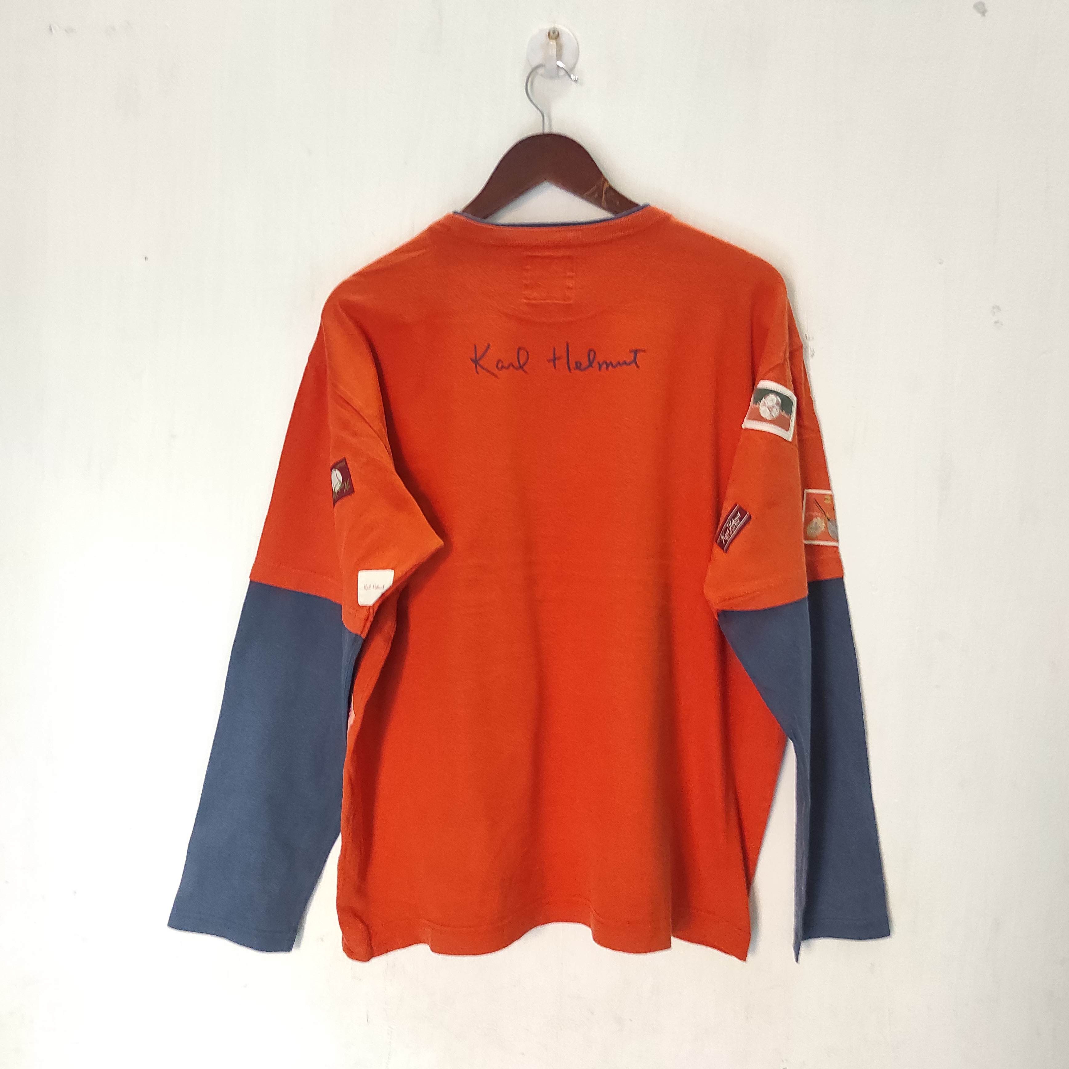Karl Helmut × Vintage Vintage Karl Helmut Longsleeve pocket Logo Patches Size US L / EU 52-54 / 3 - 11 Thumbnail