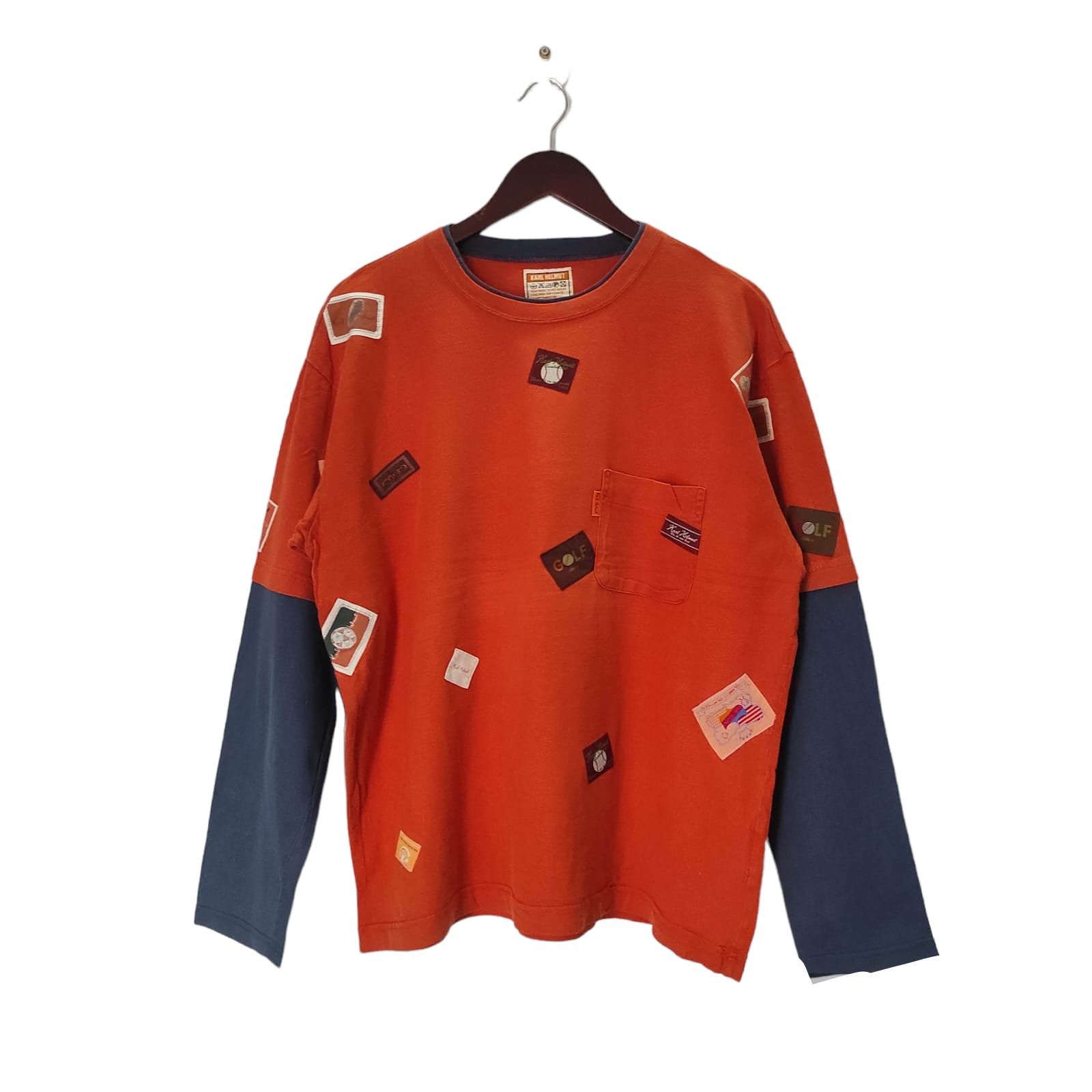 Karl Helmut × Vintage Vintage Karl Helmut Longsleeve pocket Logo Patches Size US L / EU 52-54 / 3 - 1 Thumbnail