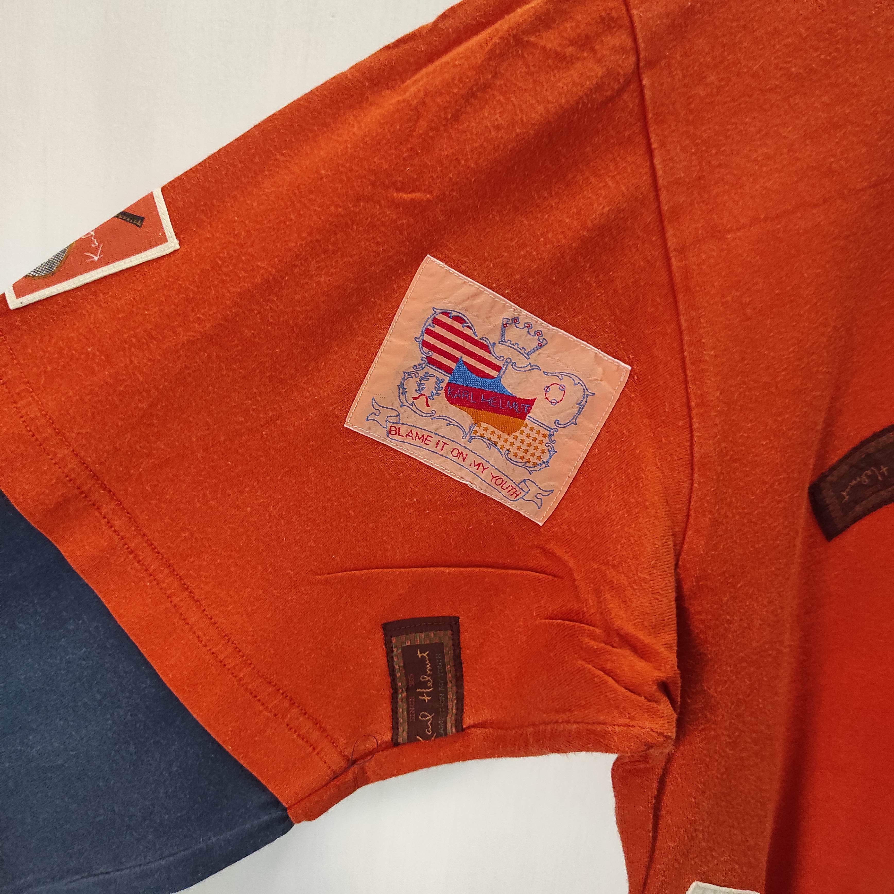 Karl Helmut × Vintage Vintage Karl Helmut Longsleeve pocket Logo Patches Size US L / EU 52-54 / 3 - 3 Thumbnail