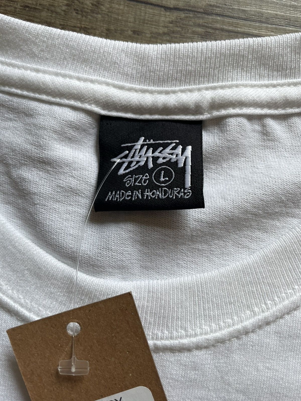 Stussy Stussy Diced Out White Red Logo Tee Size Large Men’s NWT | Grailed