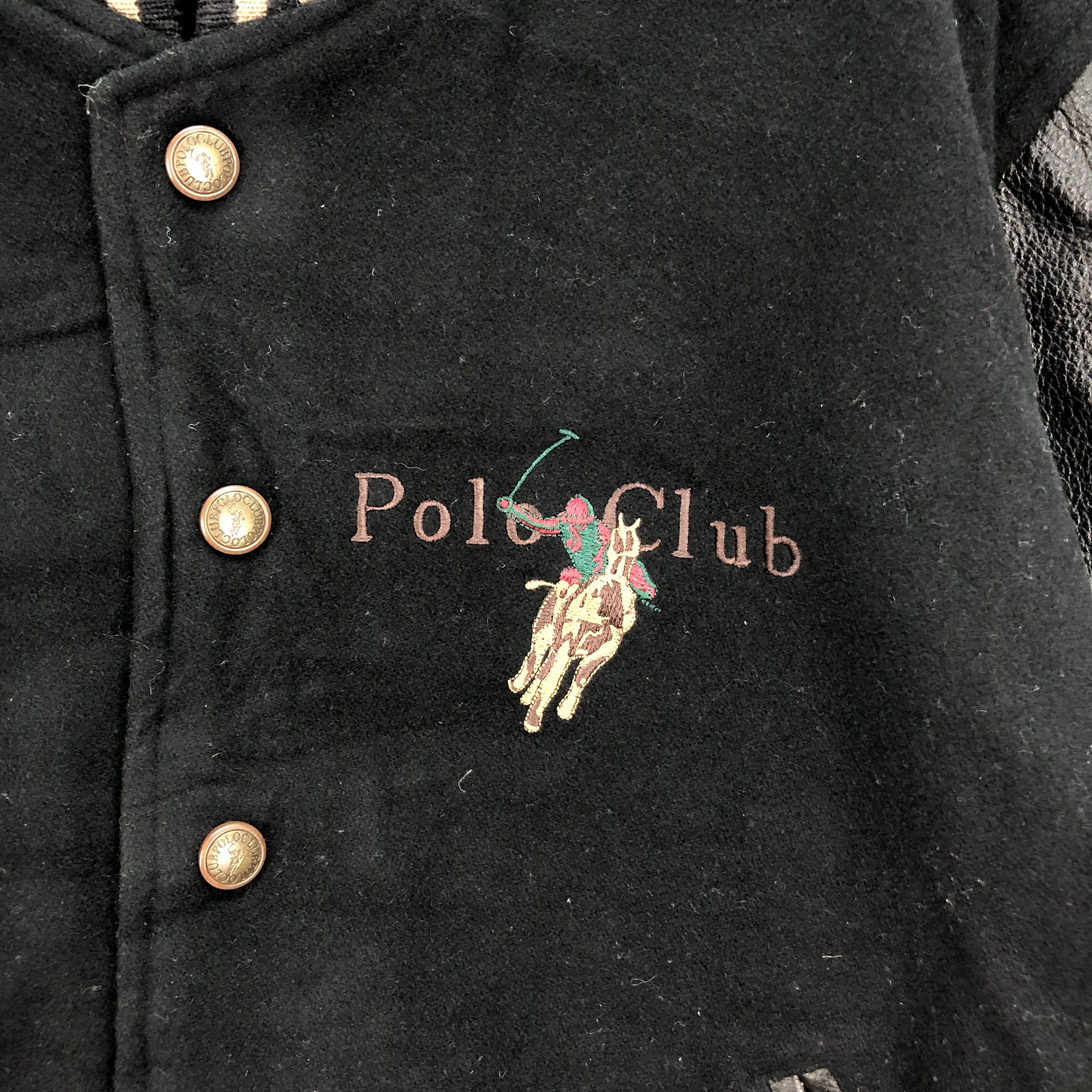 Japanese Brand RARE🔥 Polo Club Wool Leather Varsity Jacket #4806-171 Size US L / EU 52-54 / 3 - 5 Thumbnail