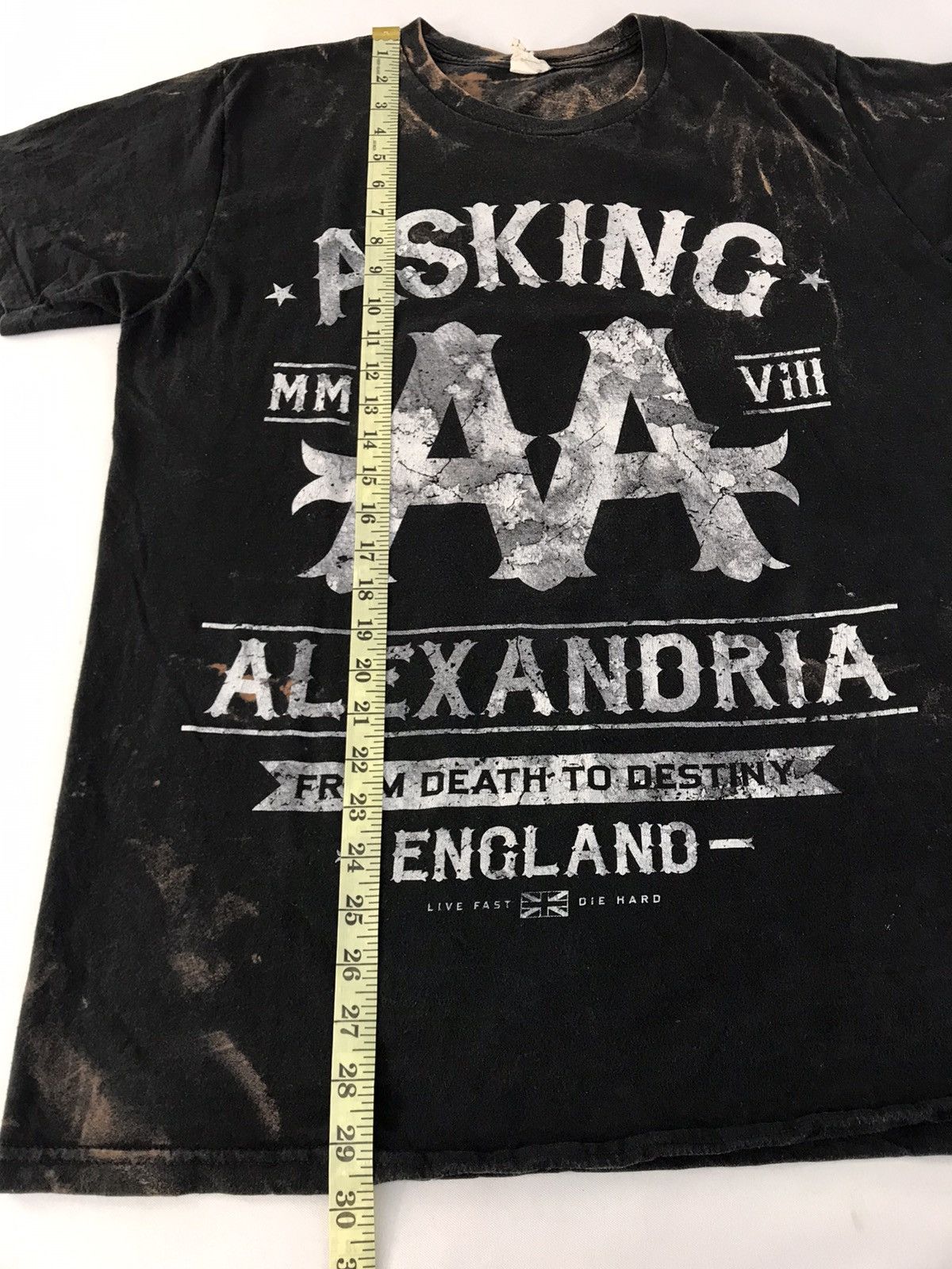 Band Tees Asking Alexandria Death To Destiny England Tie Dye Tee Size US XL / EU 56 / 4 - 7 Thumbnail