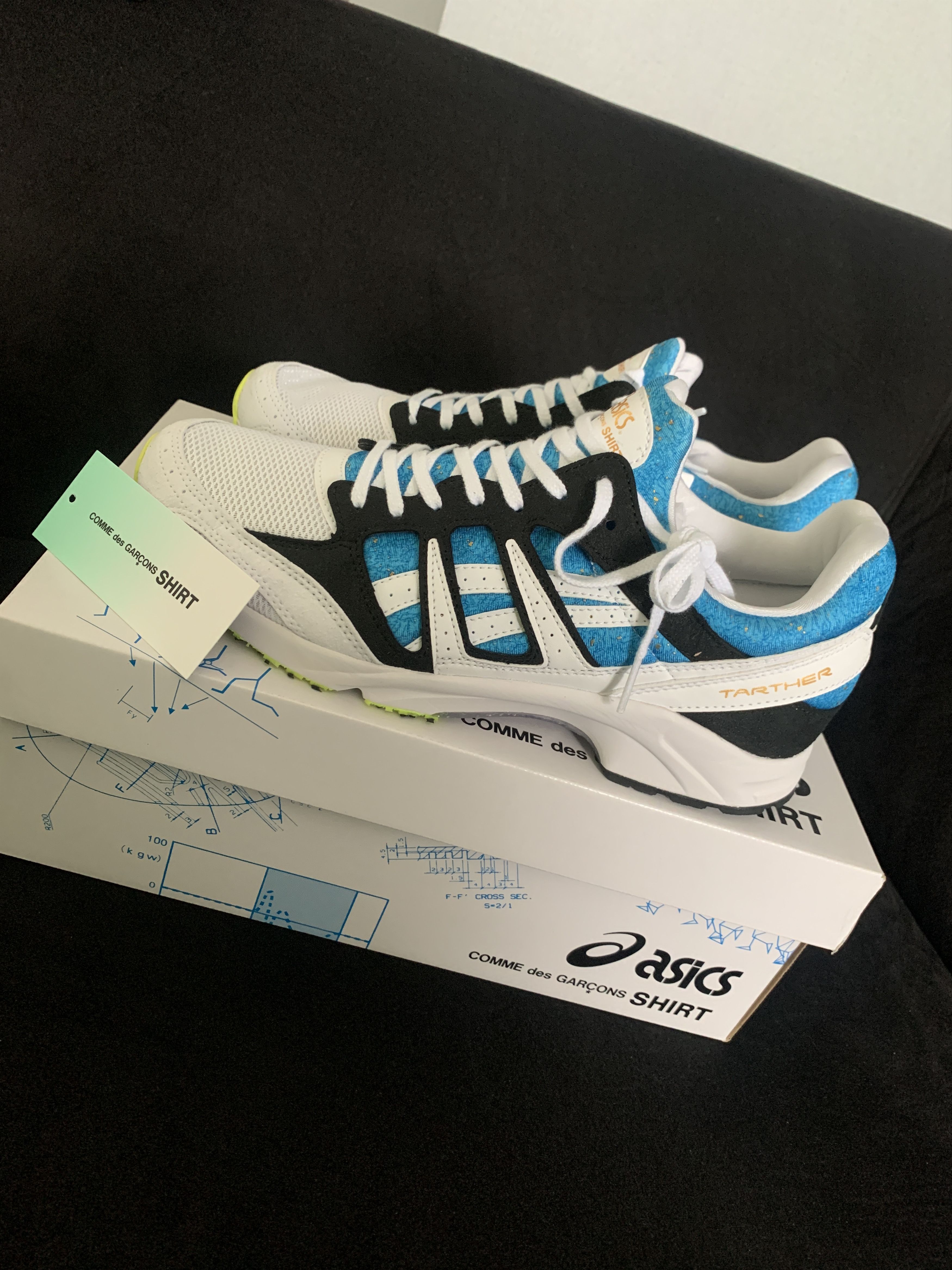 image of Asics Tarther Sd Shoes in Blue, Men's (Size 6)