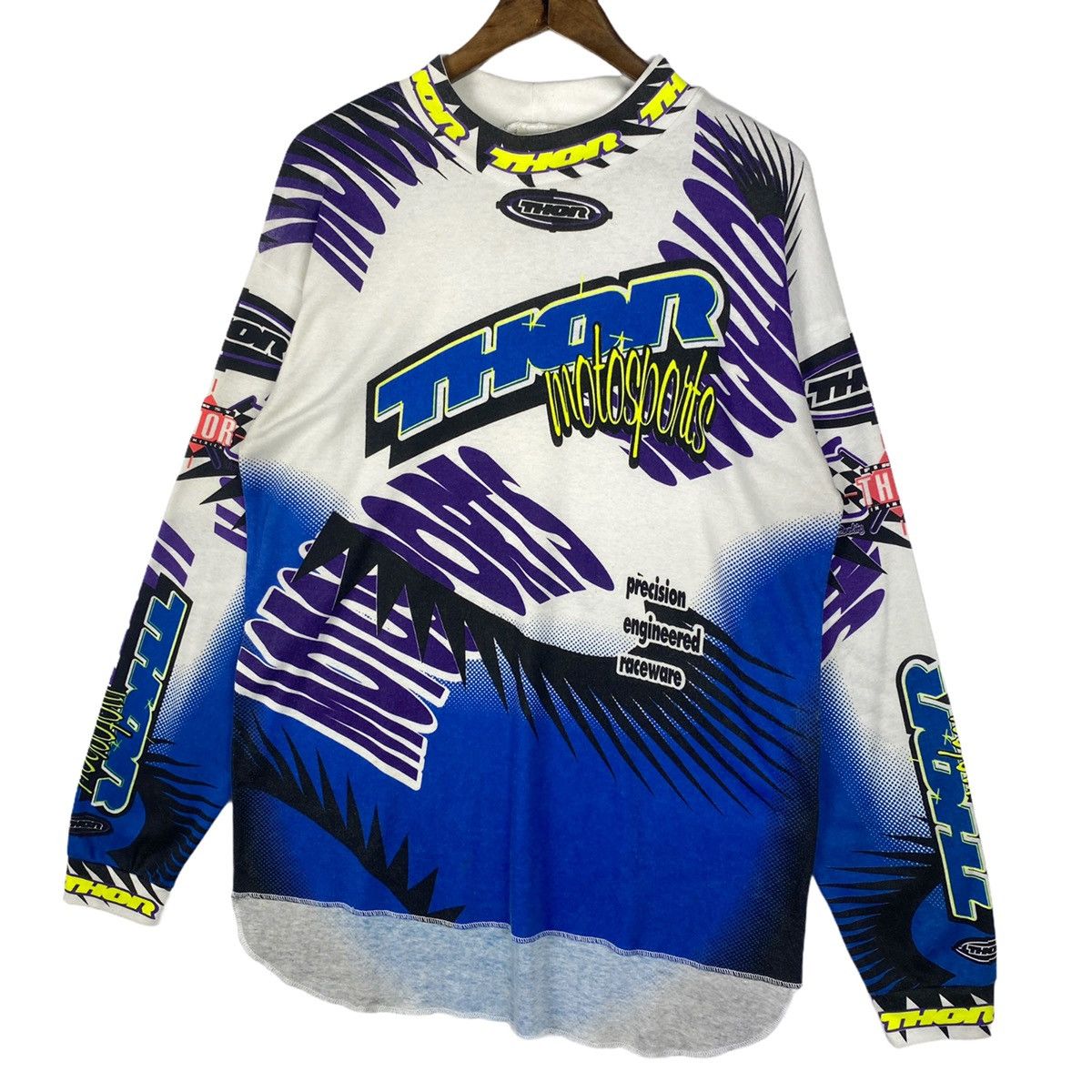 Fox Racing × Honda × Sports Specialties Vintage 1994 Thor Motosports Motocross Jersey Size US L / EU 52-54 / 3 - 5 Thumbnail