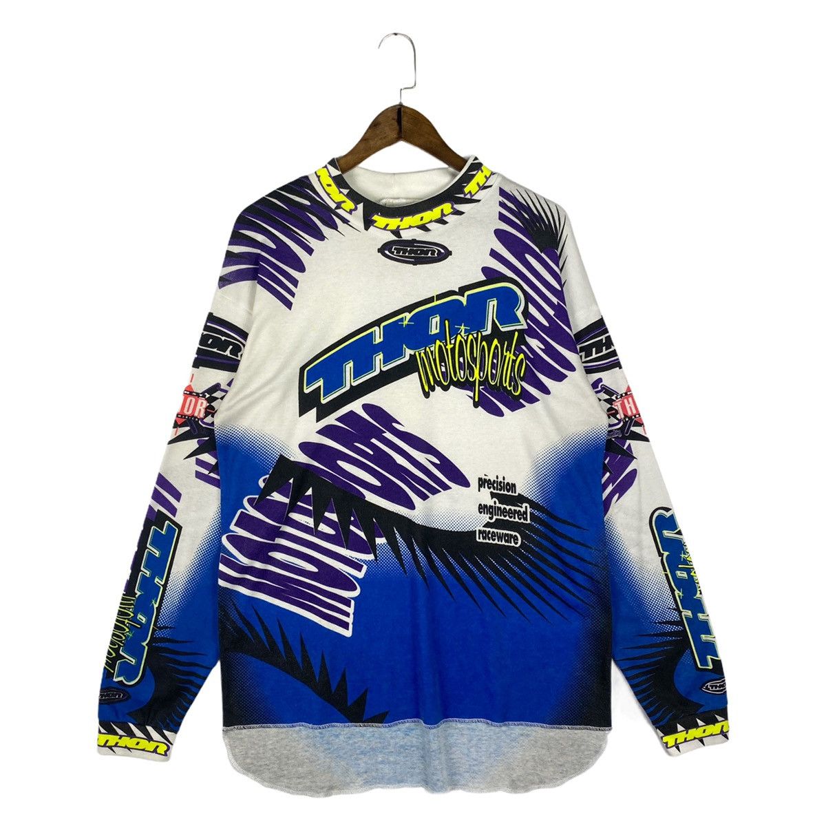 Fox Racing × Honda × Sports Specialties Vintage 1994 Thor Motosports Motocross Jersey Size US L / EU 52-54 / 3 - 2 Thumbnail