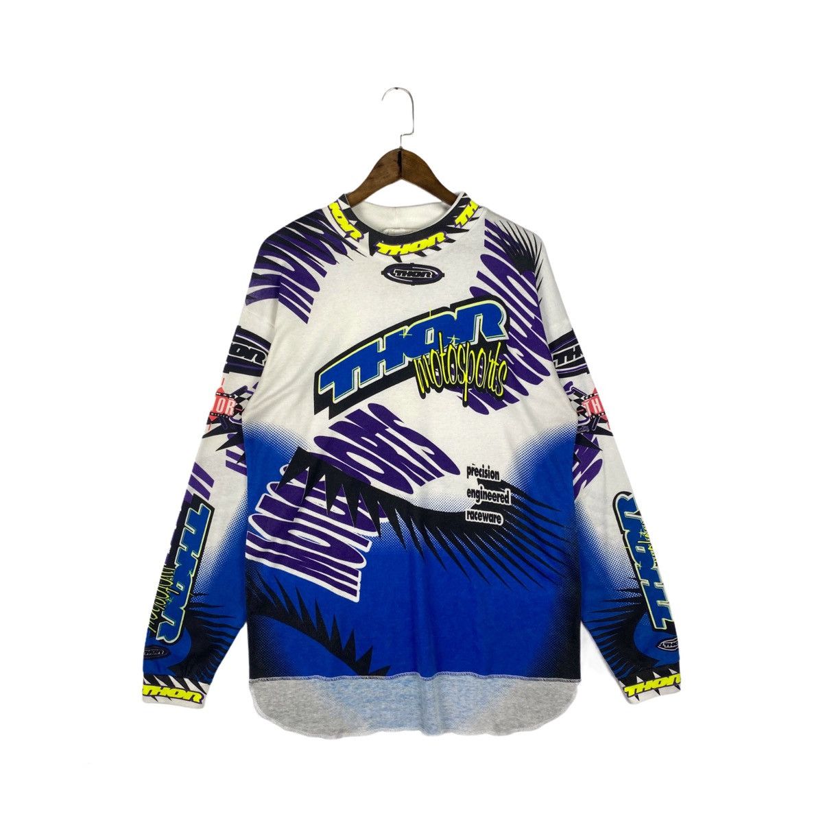 Fox Racing × Honda × Sports Specialties Vintage 1994 Thor Motosports Motocross Jersey Size US L / EU 52-54 / 3 - 1 Thumbnail