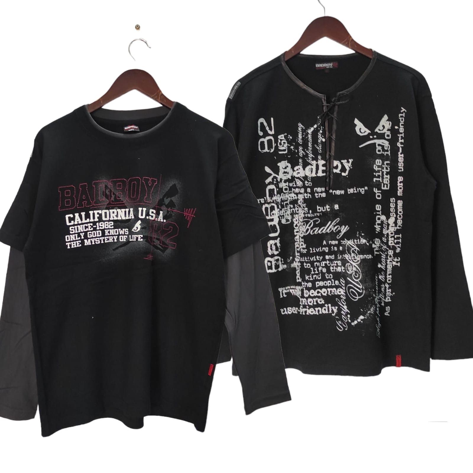 Bundle Bad Boy California USA Poem Shirt 2pcs lgb style