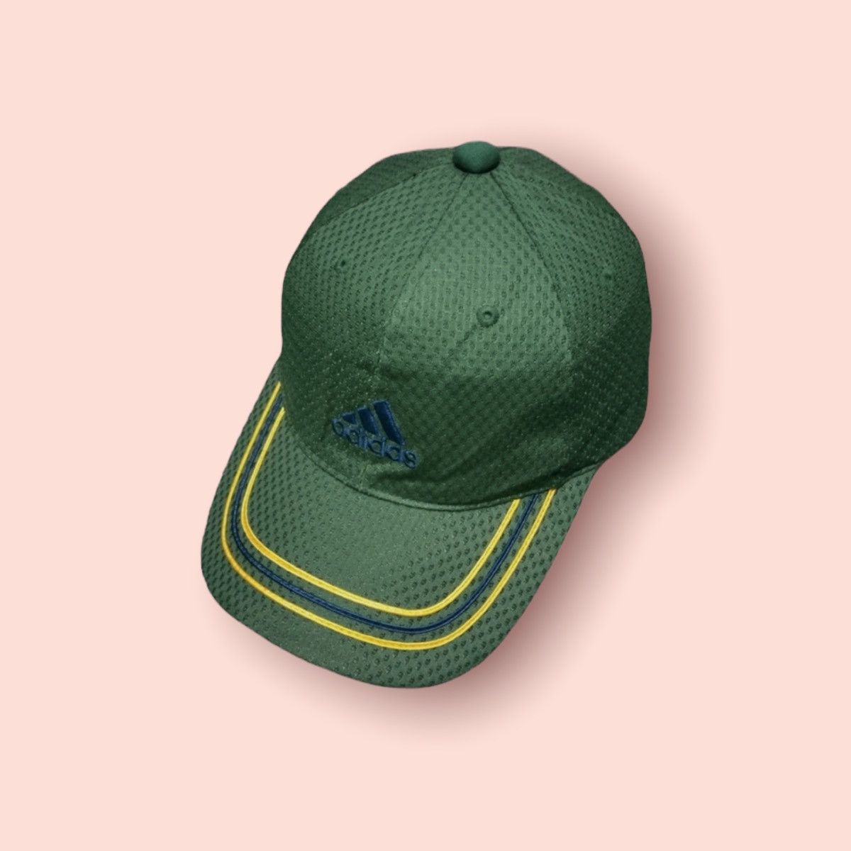 Adidas × Vintage ADIDAS MESH POLYESTER BASEBALL CAP Size ONE SIZE - 1 Thumbnail