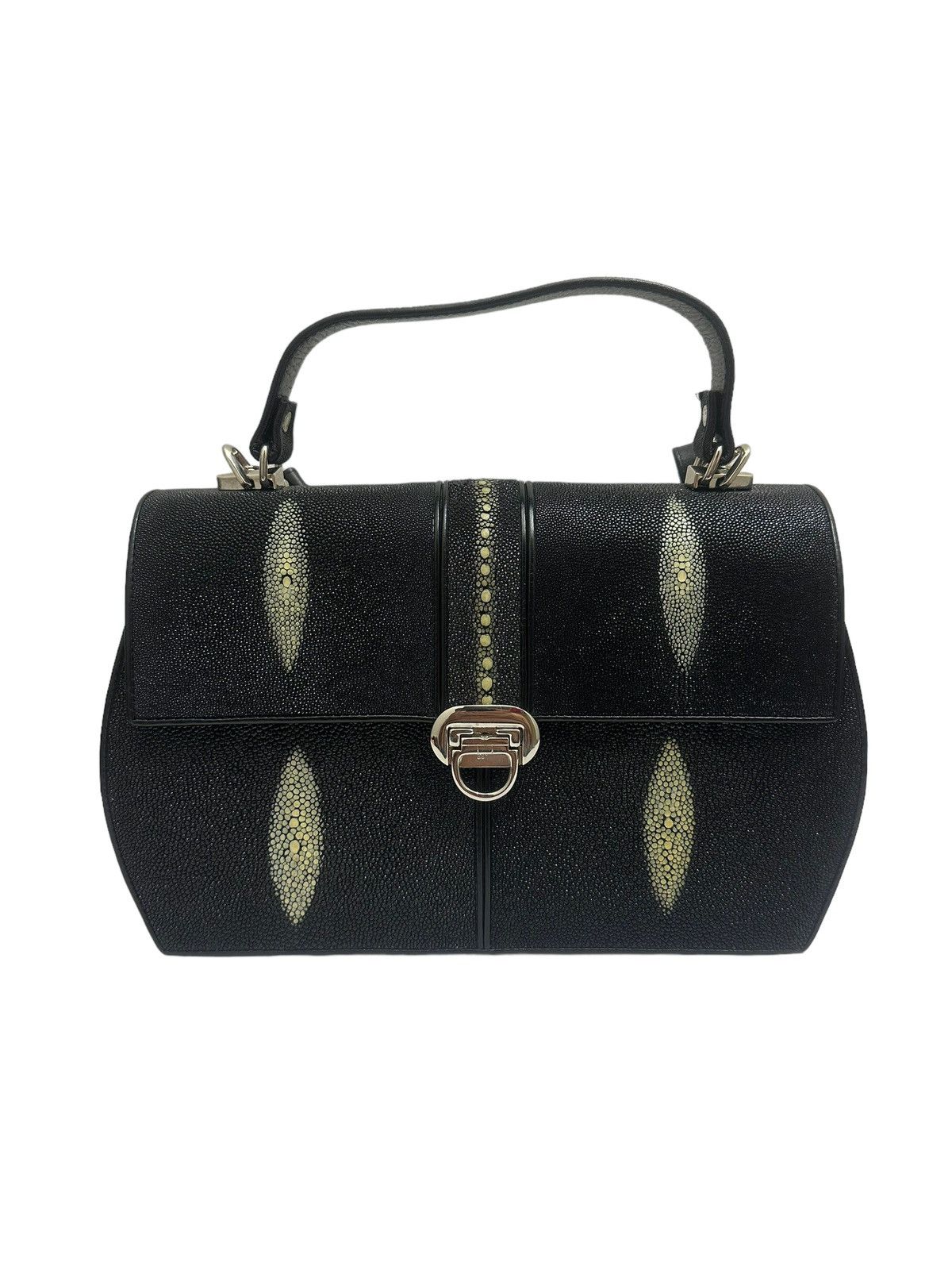 Genuine Leather Vintage Stingray Leather Crossbody Handbag Size ONE SIZE - 2 Thumbnail