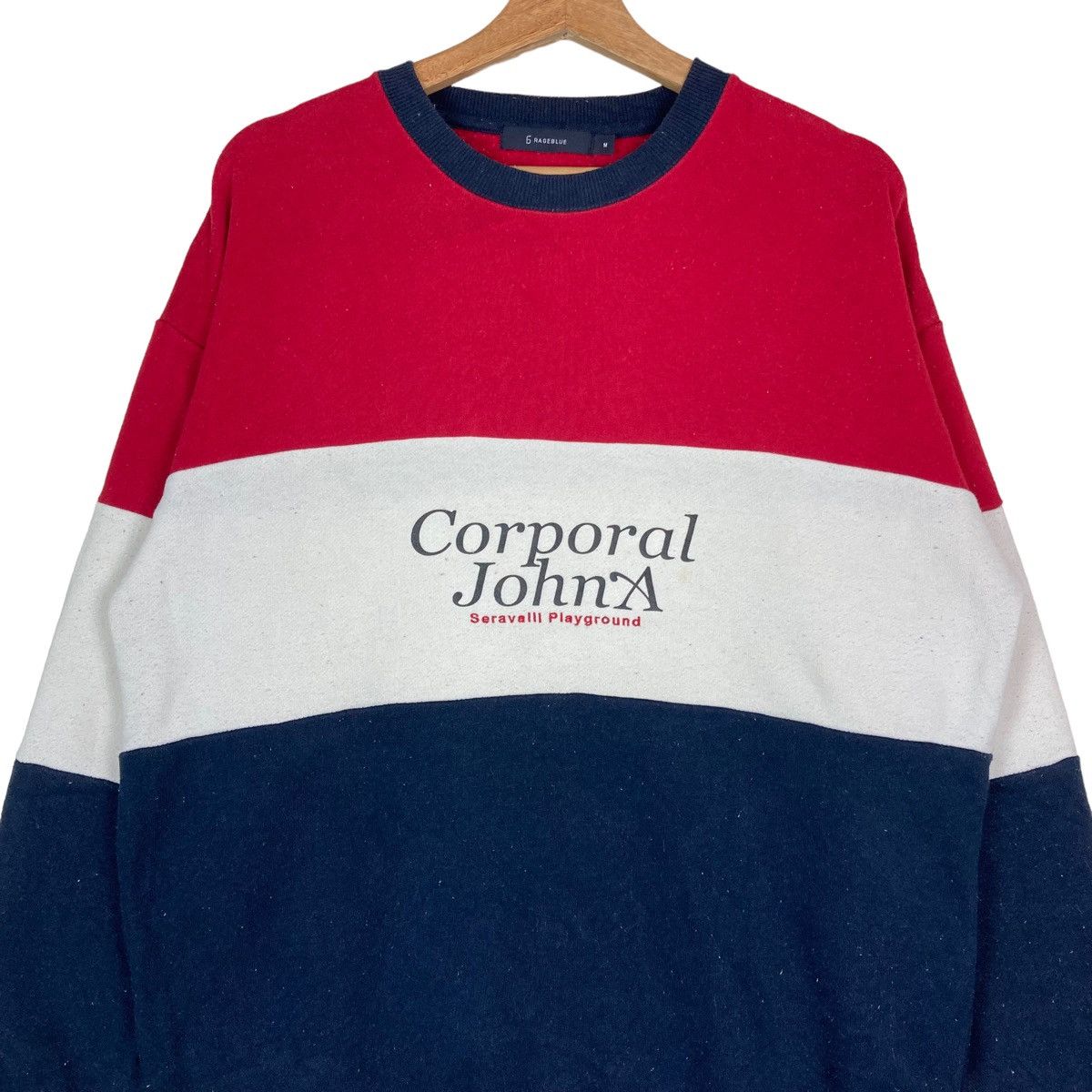 RAGEBLUE Vintage Rage Blue Multicolour Pullover Jumper Sweatshirt Size US M / EU 48-50 / 2 - 2 Thumbnail