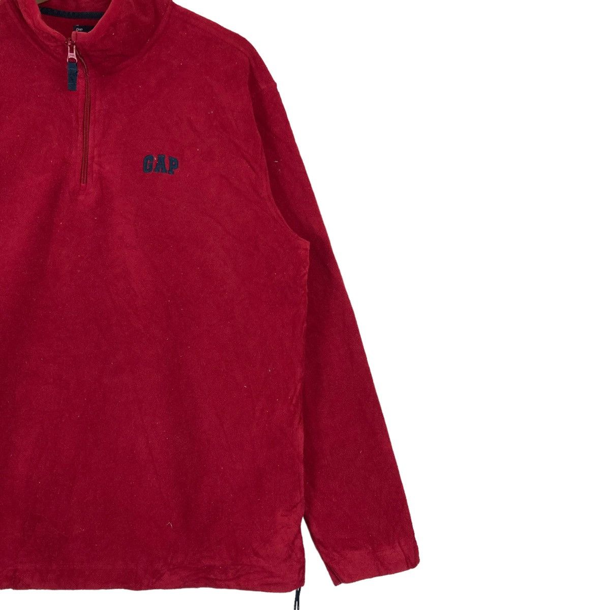 Gap Vintage GAP Quarter Zip Pullover Jumper Fleece Sweatshirt Size US XL / EU 56 / 4 - 3 Thumbnail