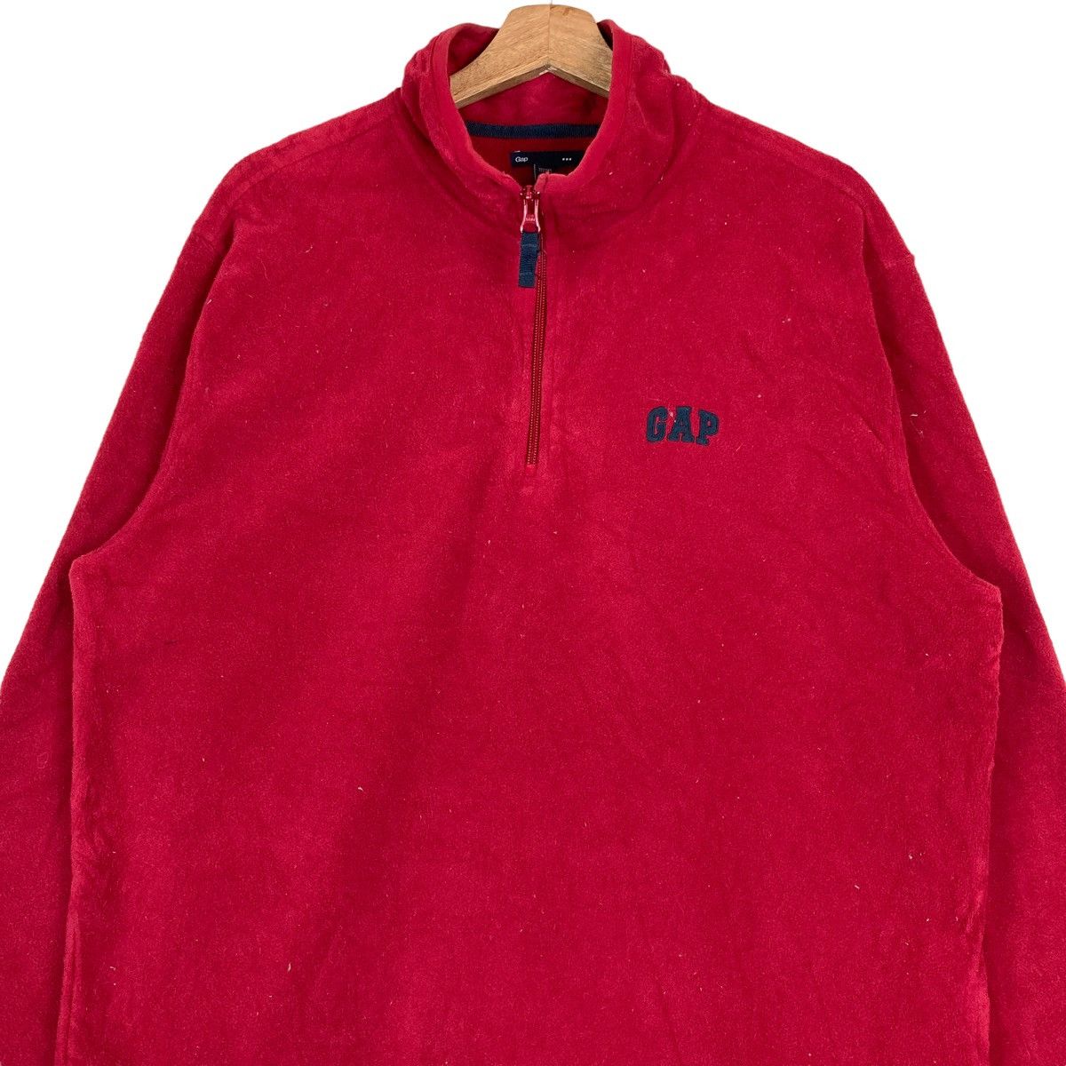 Gap Vintage GAP Quarter Zip Pullover Jumper Fleece Sweatshirt Size US XL / EU 56 / 4 - 2 Thumbnail