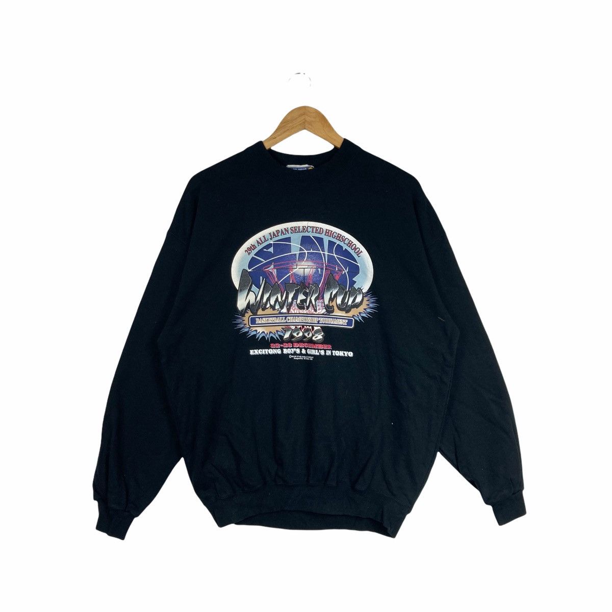 Vintage Vintage Winter Cup All Japan Basketball Sweatshirt Casual Size US L / EU 52-54 / 3 - 1 Thumbnail