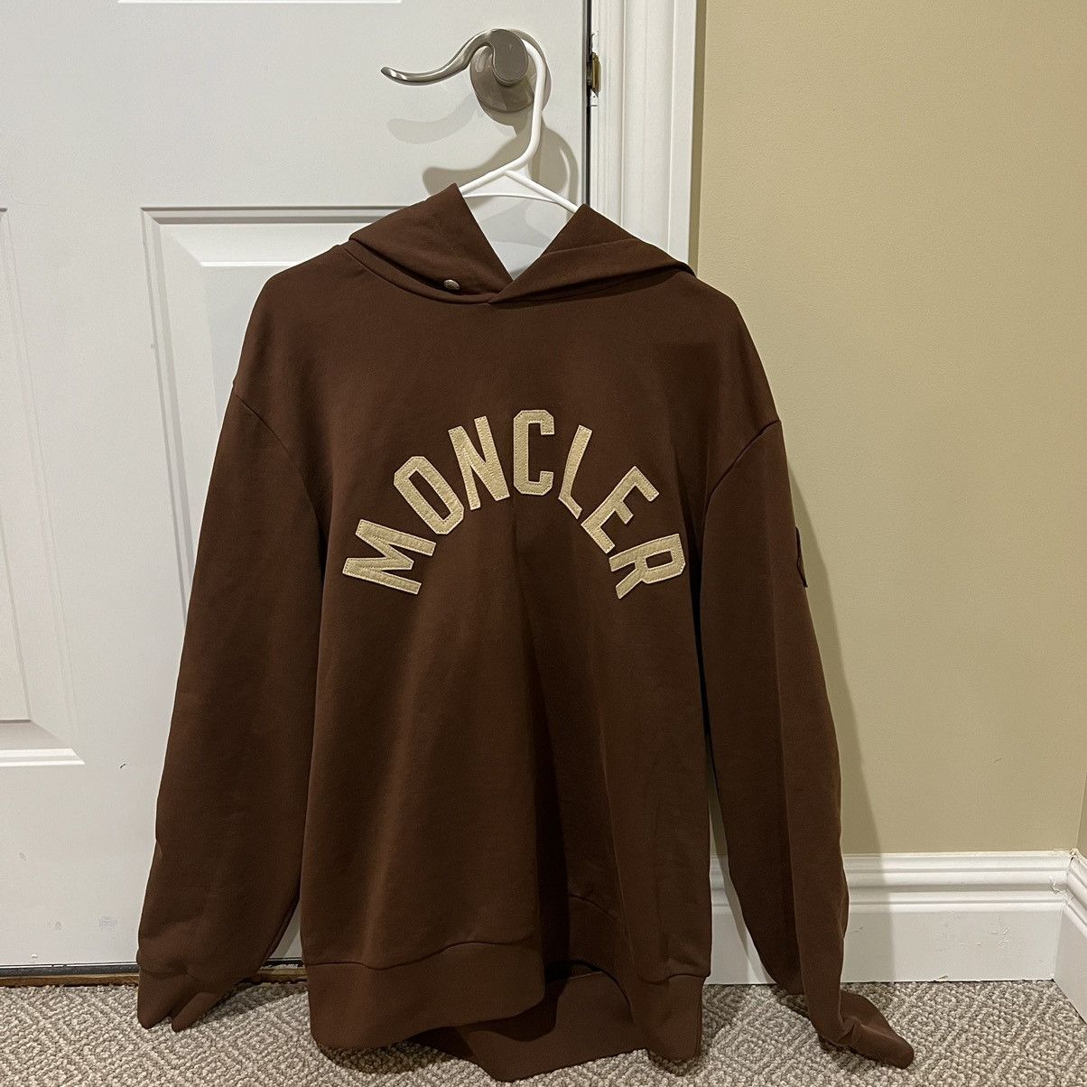 image of Moncler Hoodie Brown, Men's (Size 2XL)